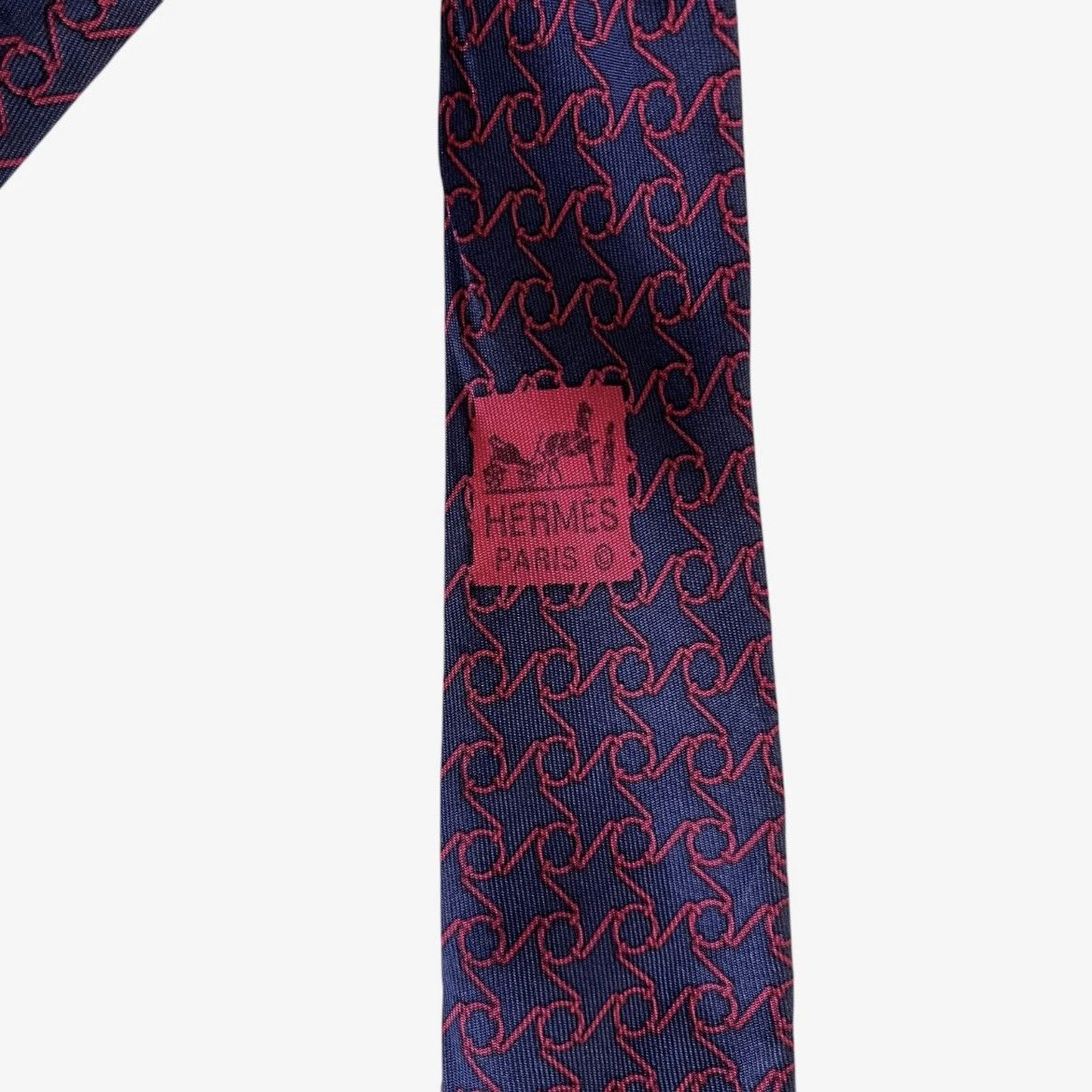 Hermes Vintage 90s Hermes 7116 FA Geometric Abstract Star Silk Tie Size ONE SIZE - 3 Thumbnail