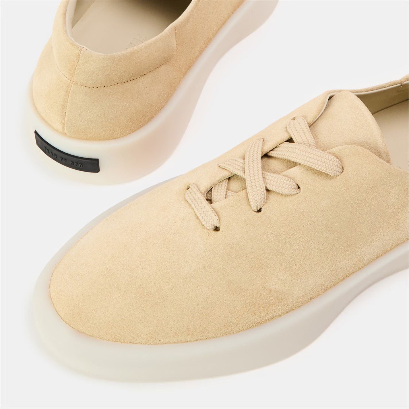 Fear of God o1g2r1mq0426 Suede Low-Top Trainers in Cream Size US 9 / EU 42 - 4 Thumbnail