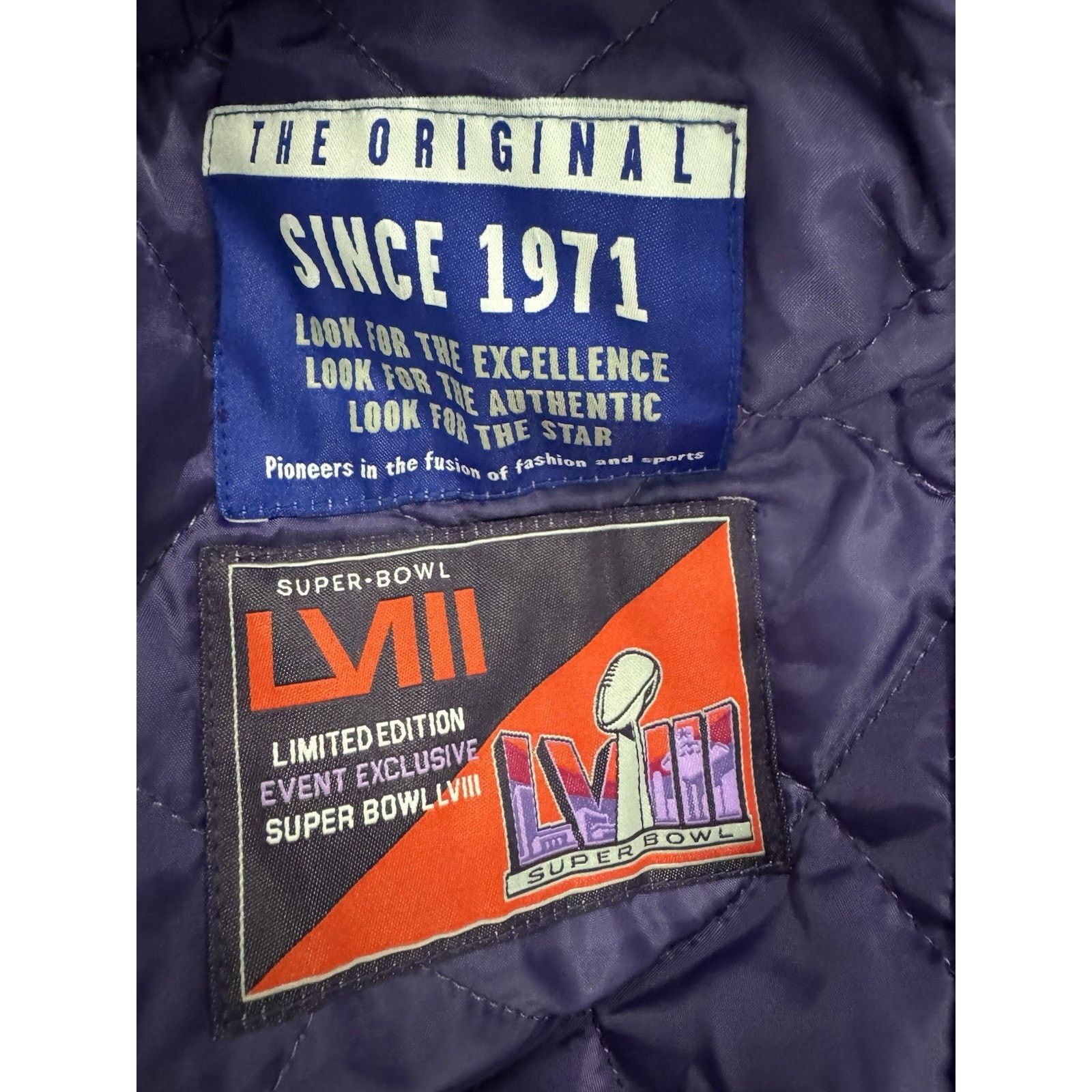 Starter Starter Super Bowl LVIII Las Vegas Leather Wool Jacket Size XL / US 12-14 / IT 48-50 - 4 Thumbnail