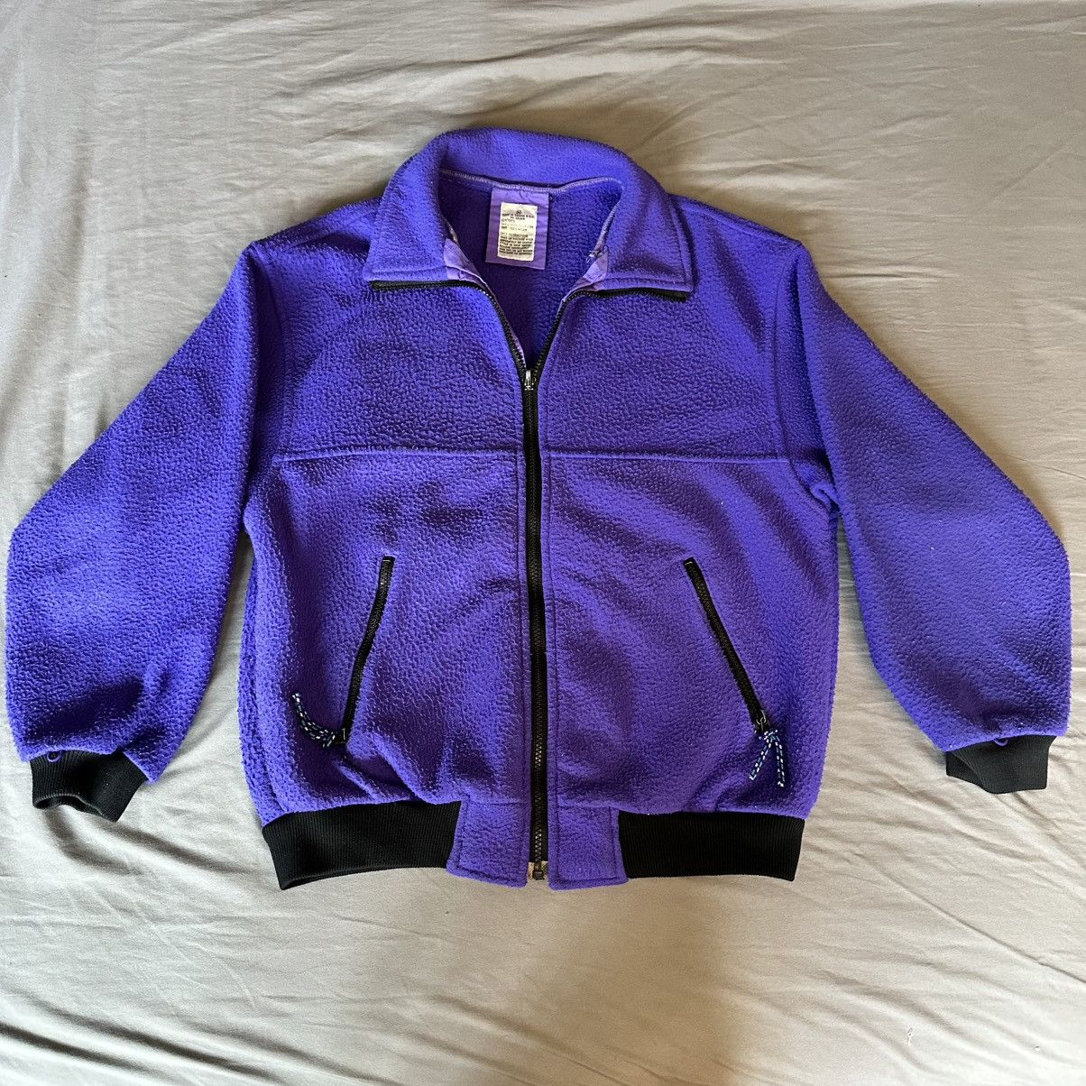 Vintage Vintage Purple Fleece Zip Up Size US M / EU 48-50 / 2 - 1 Thumbnail