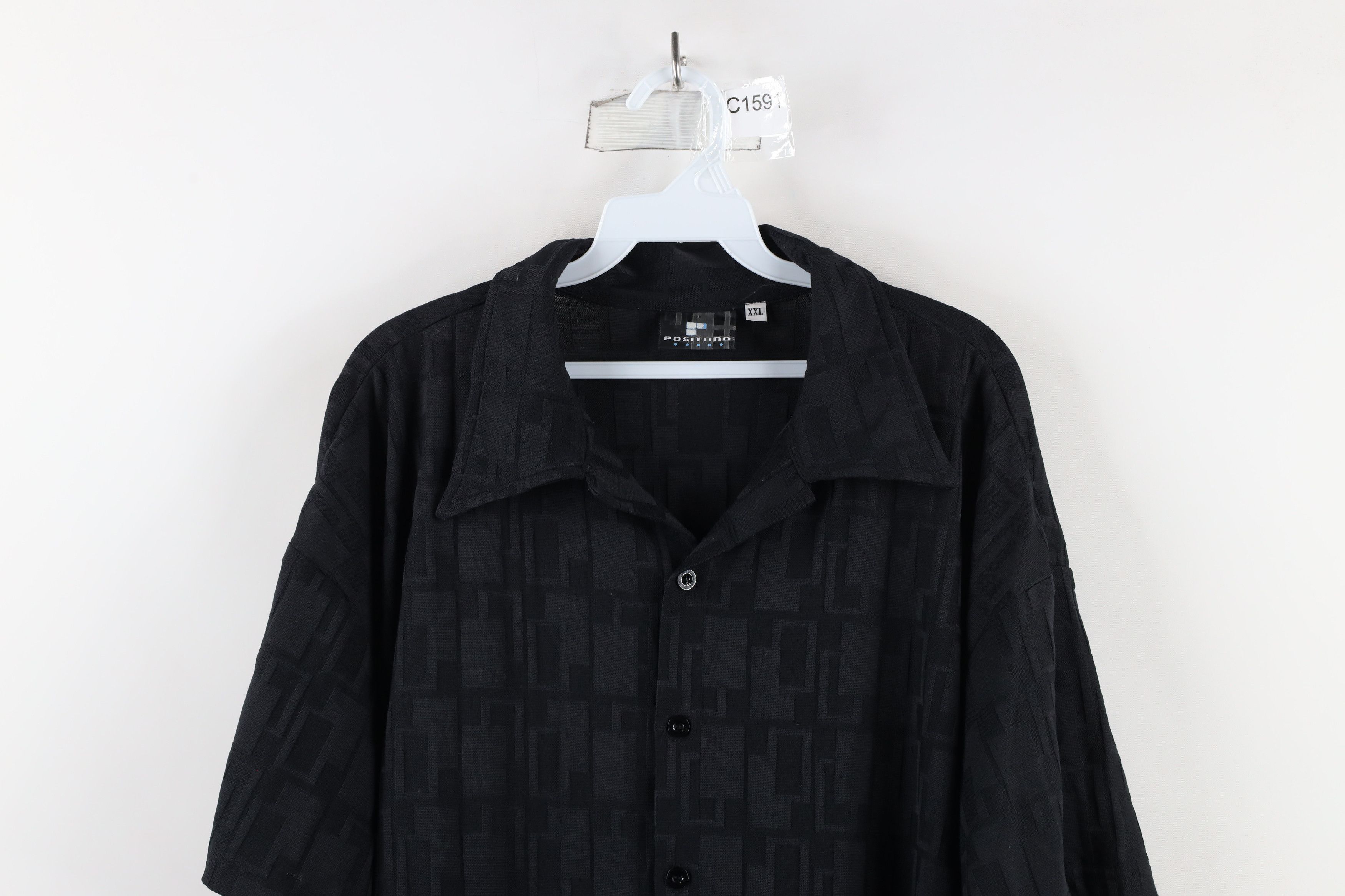 Vintage Vintage 90s Streetwear Knit Short Sleeve Button Shirt USA Size US XXL / EU 58 / 5 - 2 Thumbnail