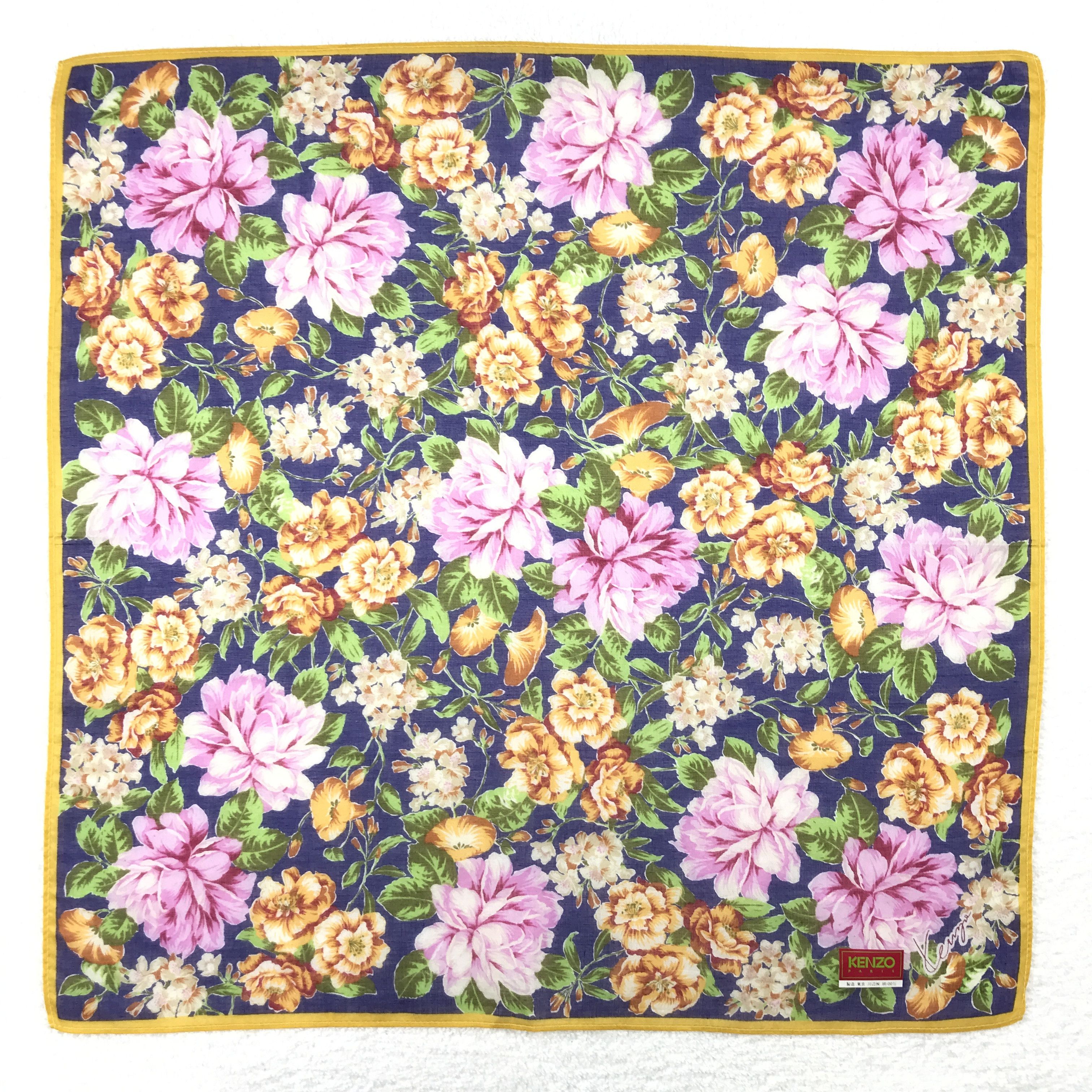 Japanese Brand × Kenzo × Vintage Vintage Kenzo Bandana Neckerchief Handkerchief Size ONE SIZE - 1 Thumbnail