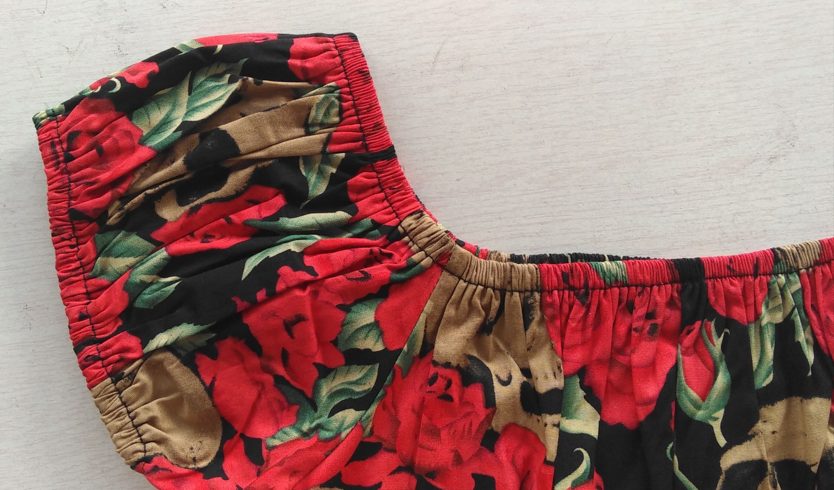 Other Skull rose print off shoulder slim fit women tops Size L / US 10 / IT 46 - 5 Thumbnail