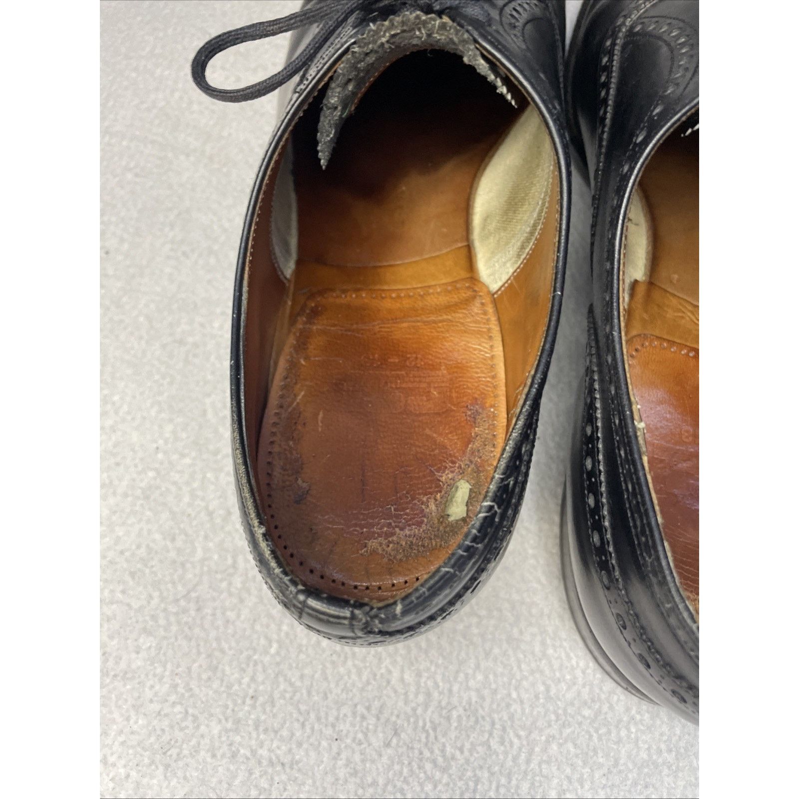 Church's Vtg Church’s Diplomat Black Semi-Brogue Oxford 3-City London Size US 11 / EU 44 - 15 Thumbnail