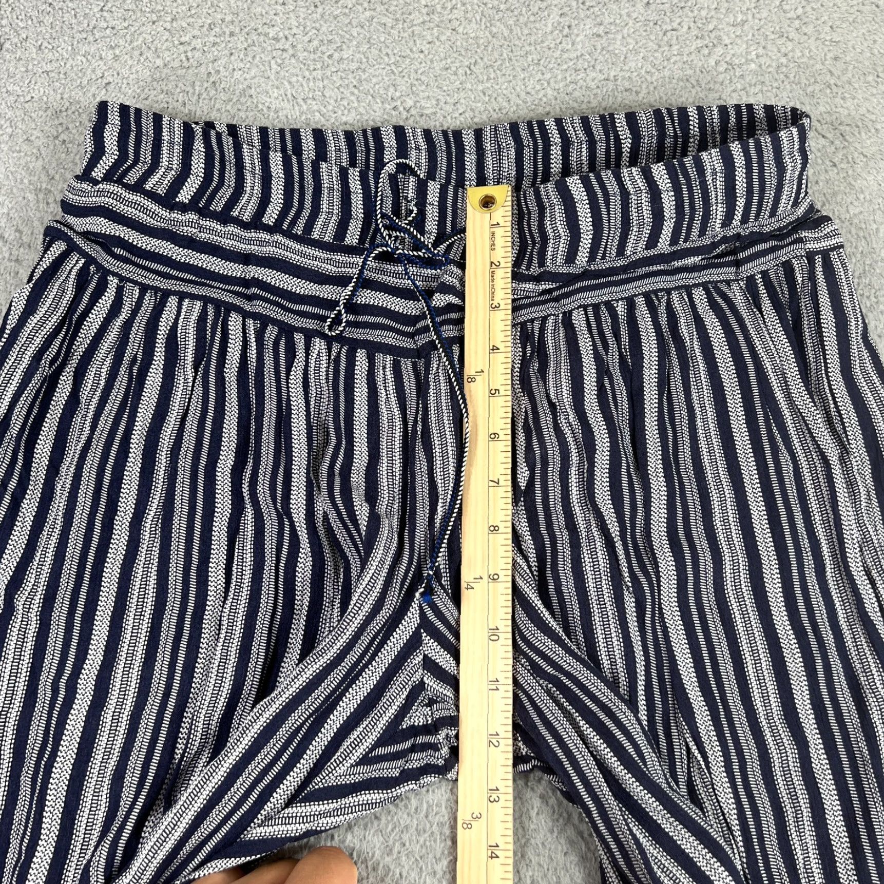 Vintage Suzanne Betro Women's Plus 1X Harem Pants Jersey Relaxed Fit Casual Blue Size 40" / US 18 - 4 Thumbnail