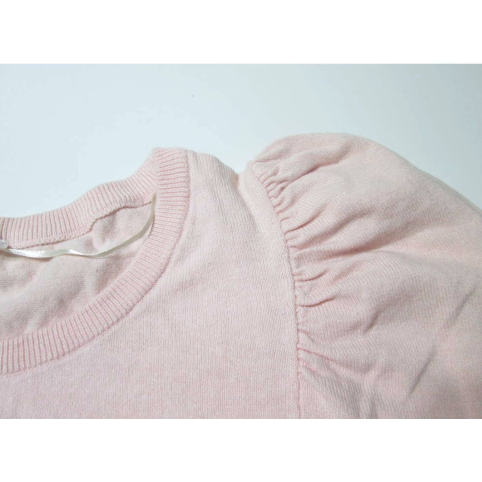 H&M H&M Womens Sweater Light Pink 3/4 Sleeve Round Neck Pullover NWT Size 6 Regular Long Sleeve Casual Pullover Size M / US 6-8 / IT 42-44 - 4 Thumbnail