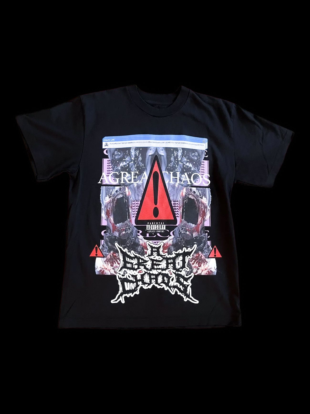 Ken Carson CHAOS TOUR PINK ERROR T-SHIRT Size US M / EU 48-50 / 2 - 1 Thumbnail