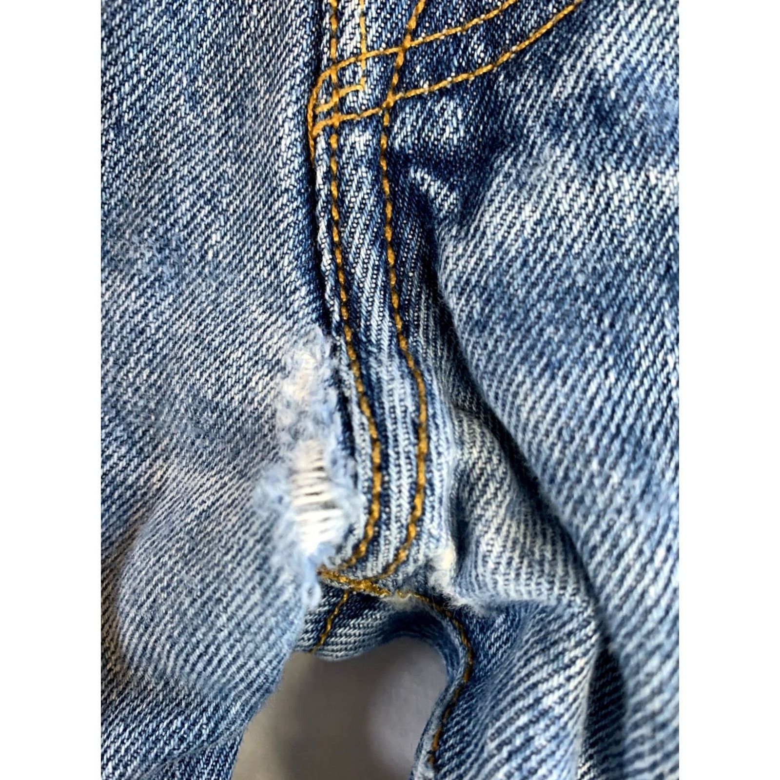Levi's Levi's 501 Jeans Blue Button Fly Straight 38x32 Mens Regular Denim Cotton 5-Pocket American Cowboy Vintage No? Size US 38 / EU 54 - 4 Thumbnail