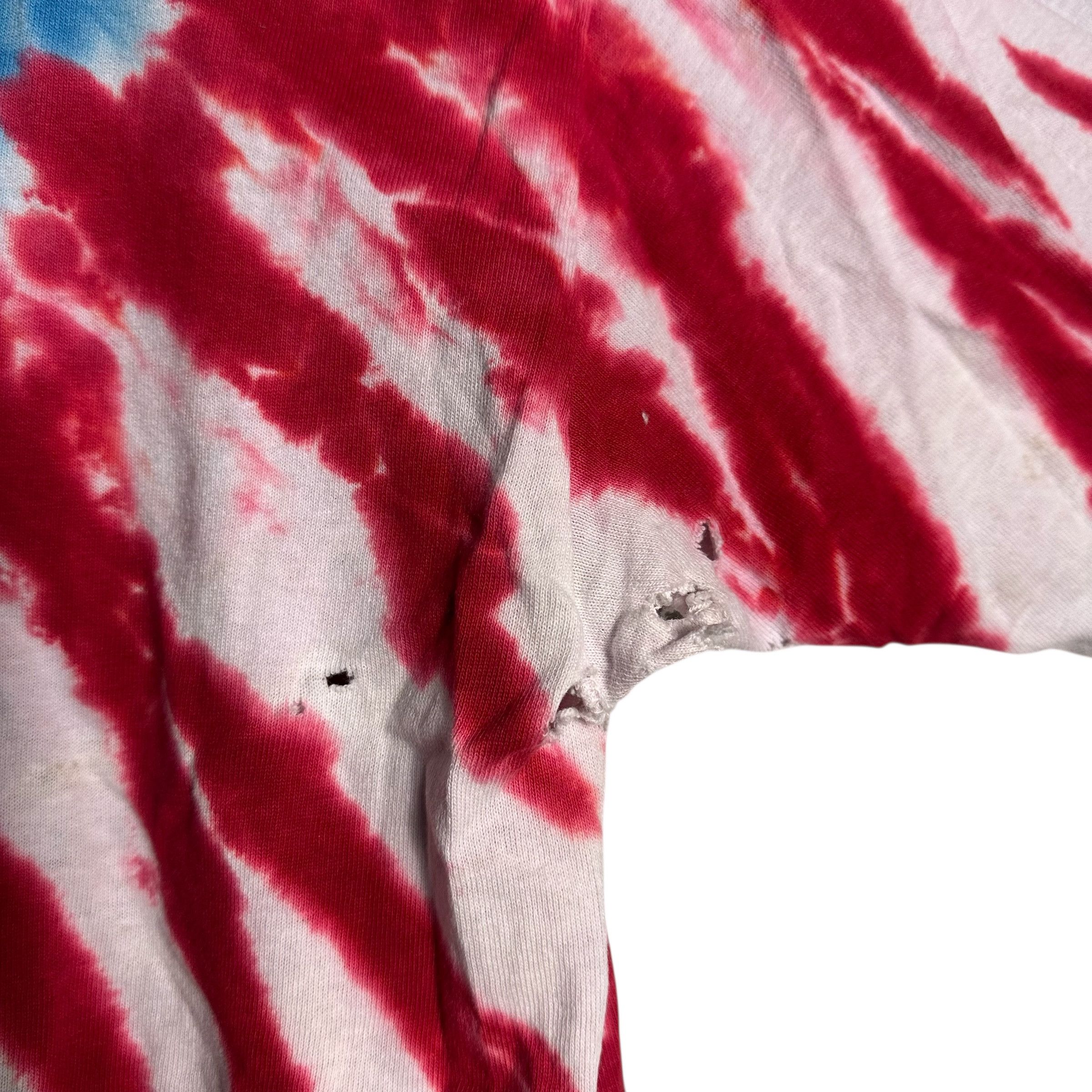 Liquid Blue 🔥RARE🔥Vintage Liquid Blue USA Flag Tie Dye T-shirt Size US XXL / EU 58 / 5 - 8 Thumbnail