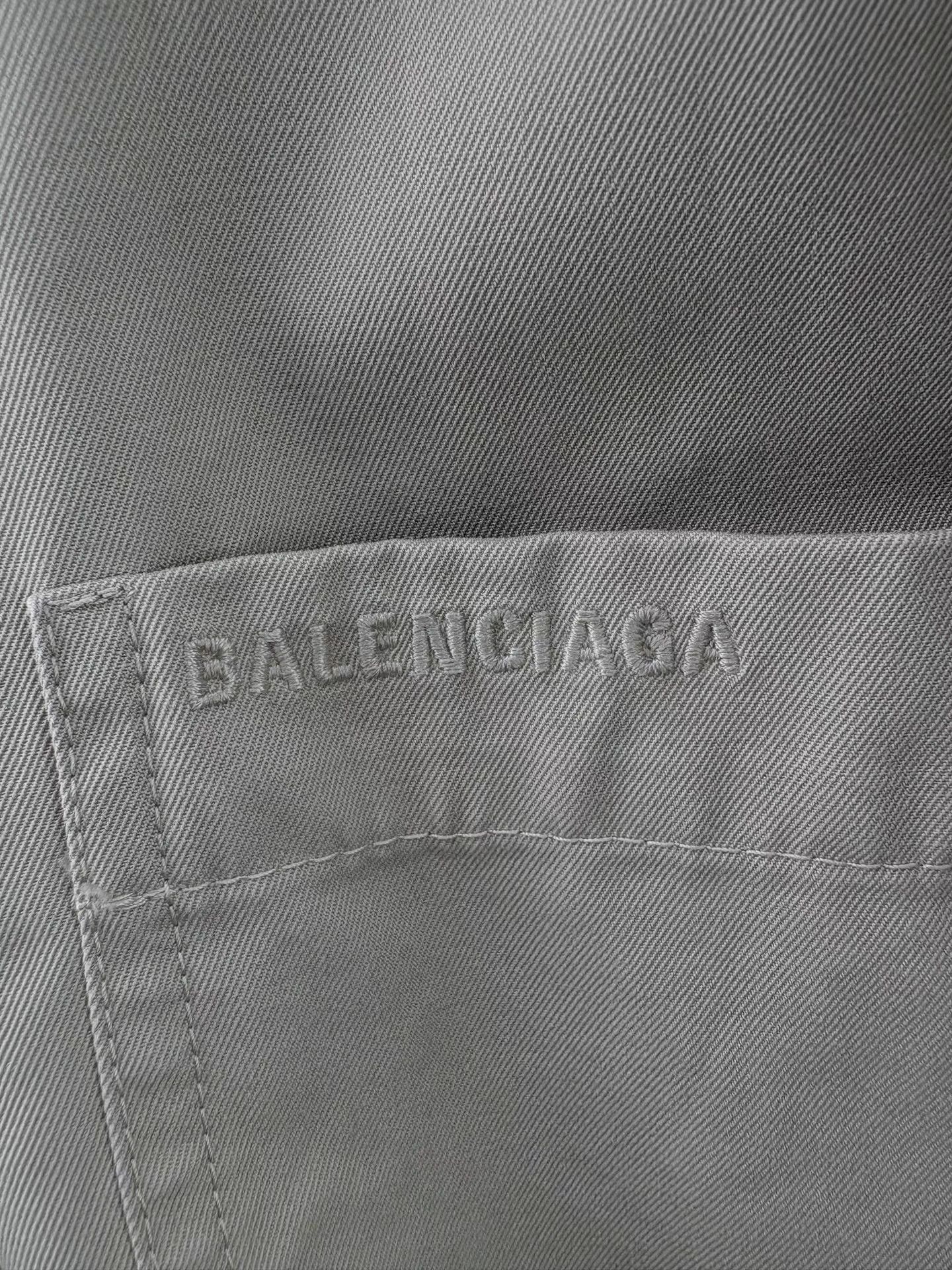 Balenciaga BALENCIAGA Khaki Oversized Hooded Trench Coat Size US L / EU 52-54 / 3 - 3 Thumbnail
