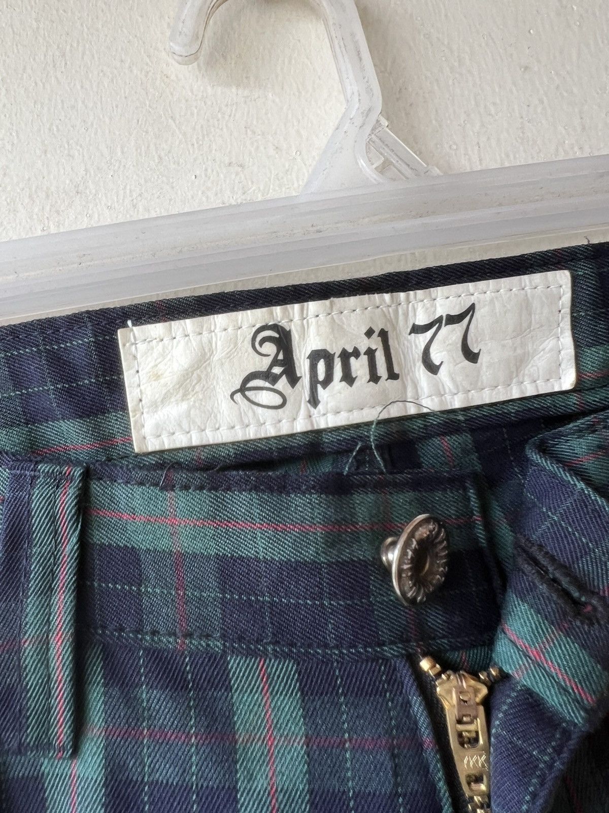 April 77 Vintage 2000s April 77 Joey Hi-Standard 1955 Check Pant Size US 31 - 10 Thumbnail