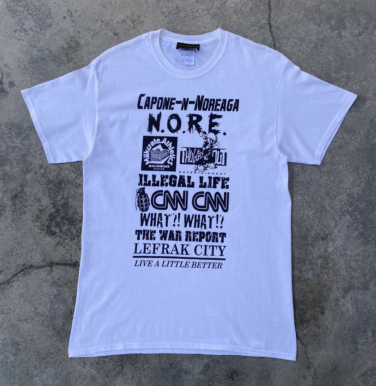 Rap Tees Sick🔥Original Vintage N.O.R.E x CAPONE-N-NOREAGA Rap Tees Size US M / EU 48-50 / 2 - 1 Thumbnail
