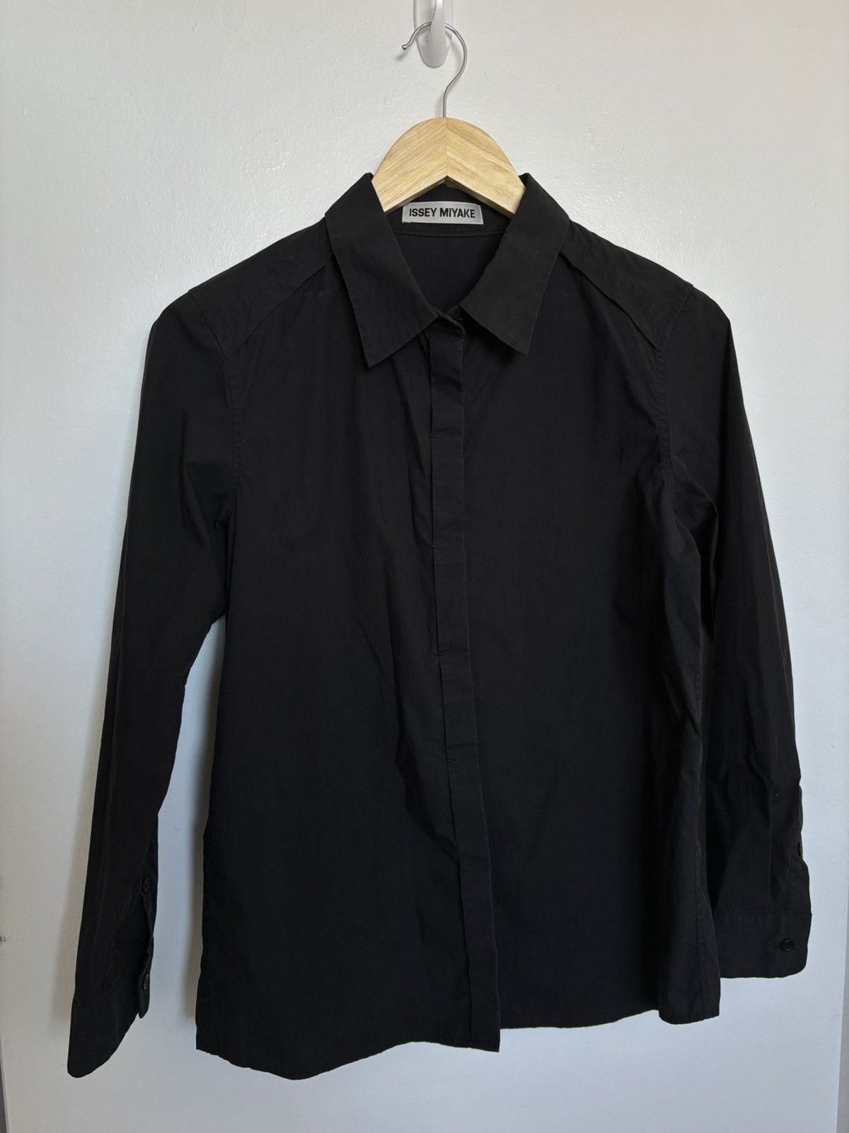 Issey Miyake issey miyake black collared shirt Size US S / EU 44-46 / 1 - 1 Thumbnail