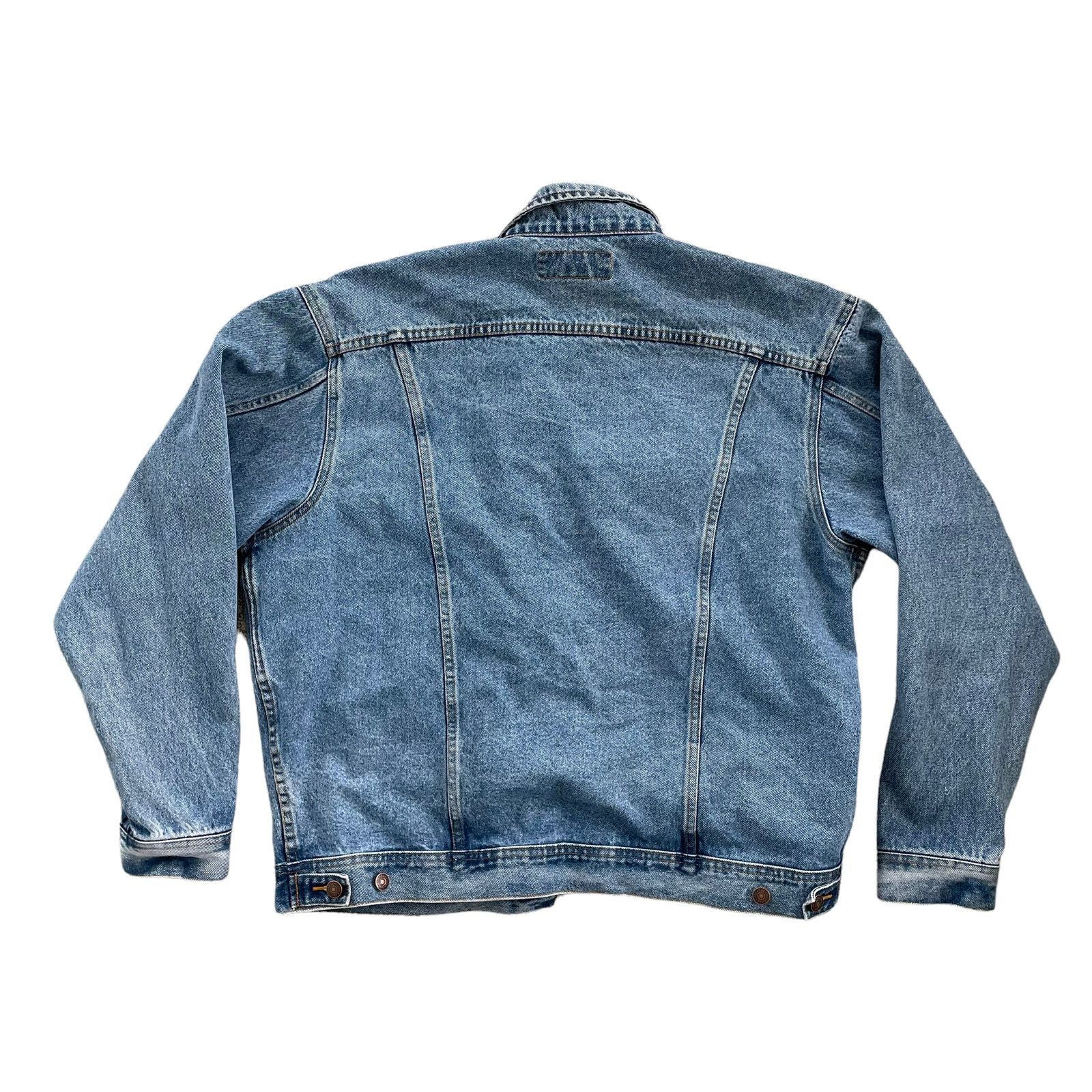 Vintage Lee Denim Jacket TMP Champions Size Large