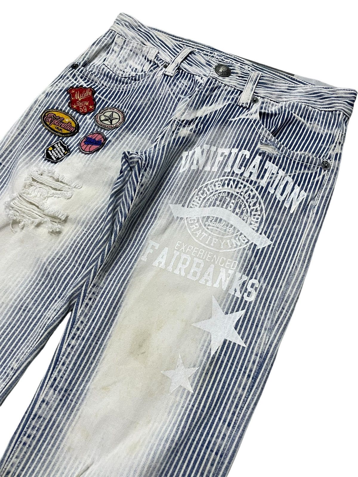 Hysteric Glamour × Japanese Brand The Vintage Standard Japan Hickory Distressed Laser Jeans Size US 30 / EU 46 - 6 Thumbnail