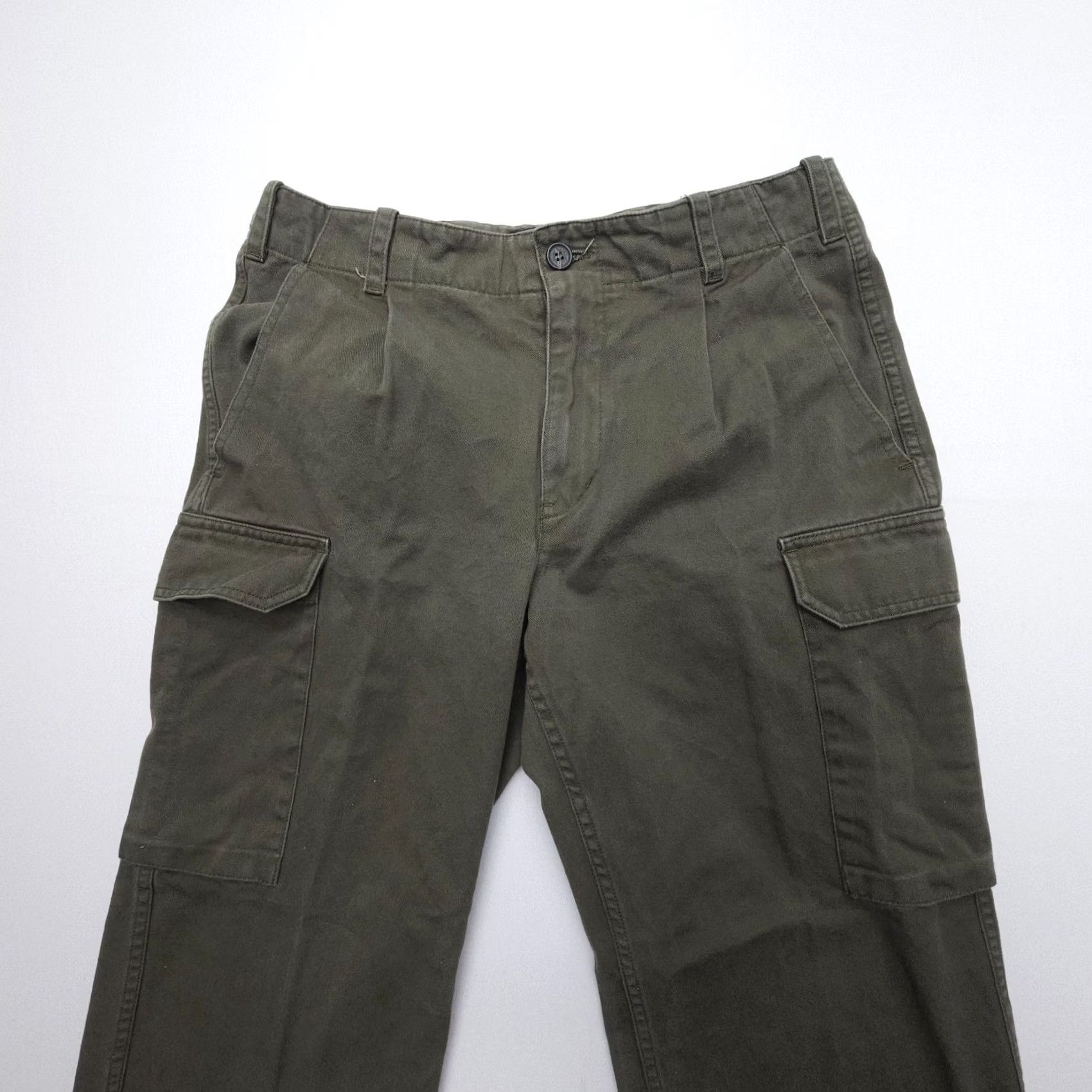 Nili Lotan Nili Lotan Yannic Cargo Pants Womens 6 Green Cotton Twill Cargo Pants Crop Military Army Clothes Slim Straight 30 In Seam Vintage: No Size 28" / US 6 / IT 42 - 5 Thumbnail