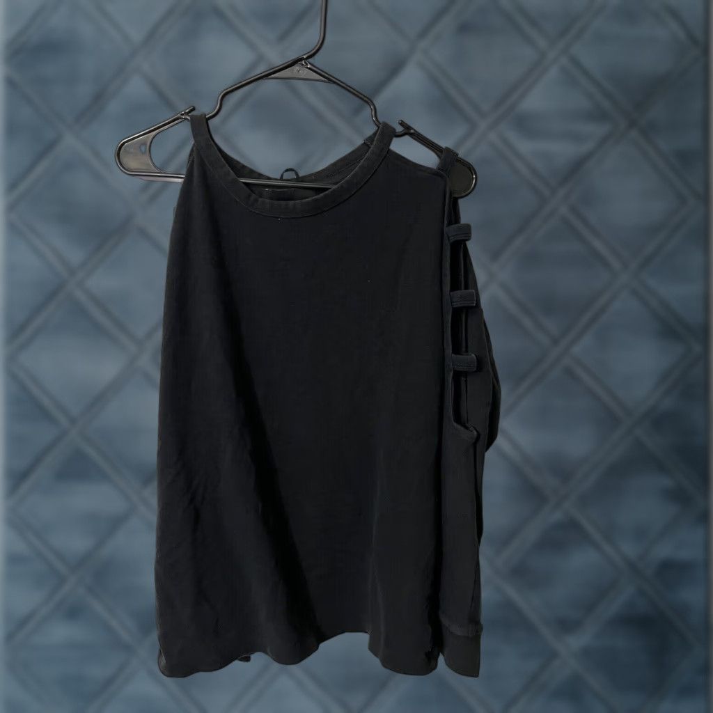 Vintage VINTAGE VSX Sport Black Open Shoulder Long Sleeve Shirt Juniors Small Activewear Pullover Womens Size S / US 4 / IT 40 - 1 Thumbnail