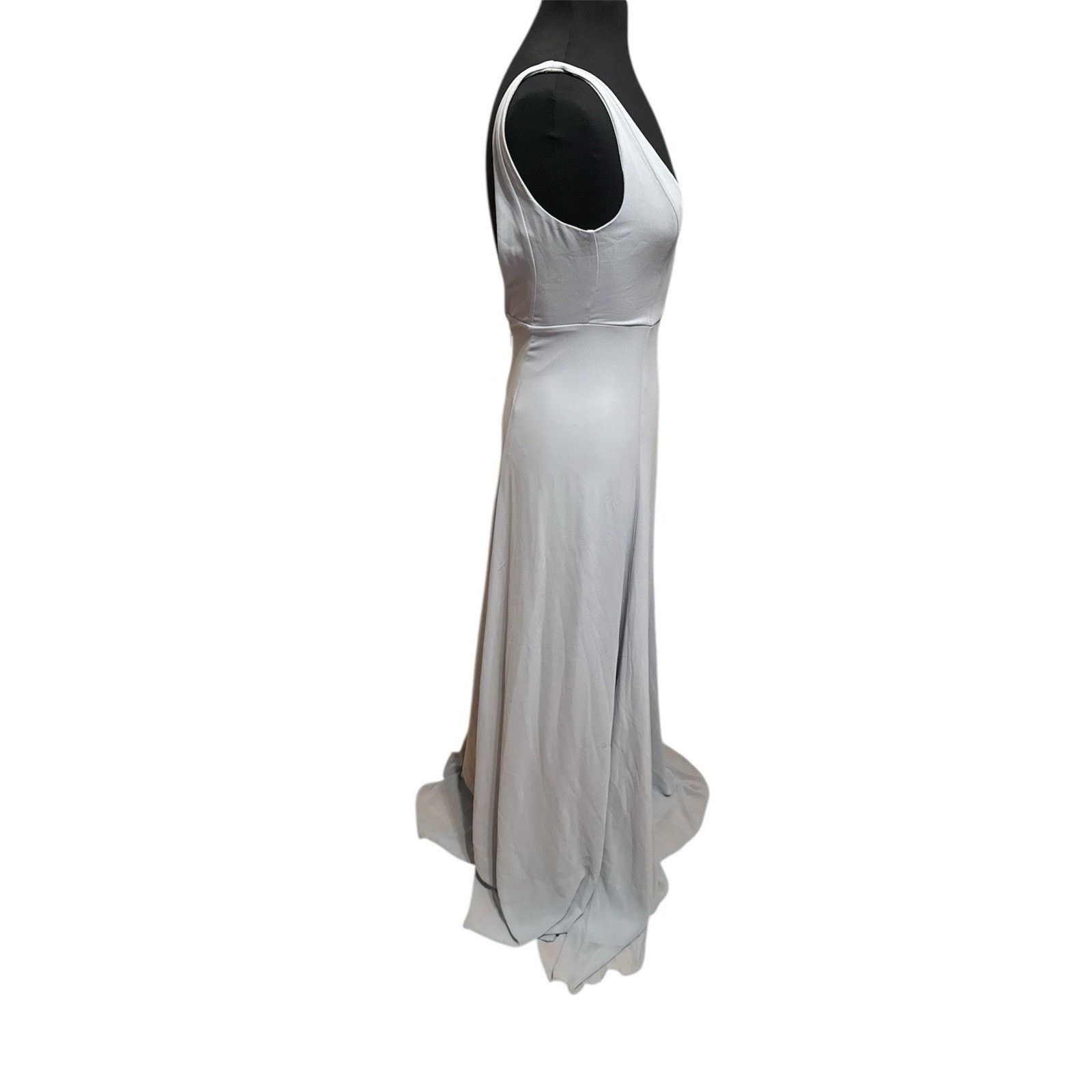Show Me Your MuMu Show Me Your Mumu Jenn Maxi Dress XS Silver Sage Blue Formal Size XS / US 0-2 / IT 36-38 - 10 Thumbnail