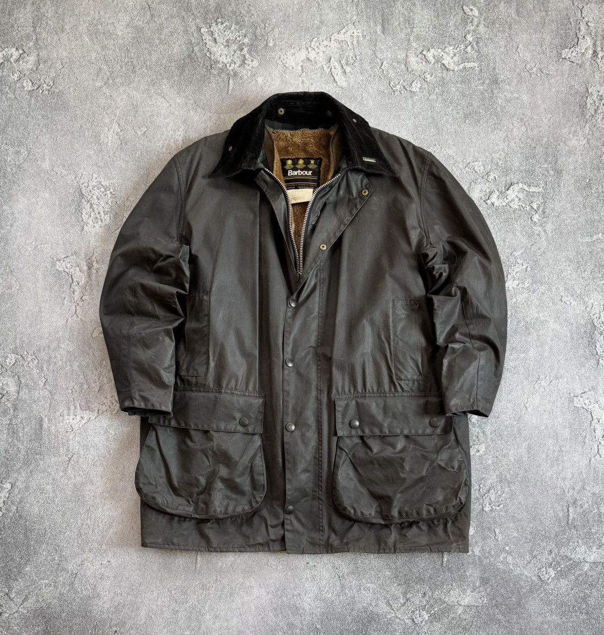 Barbour A206 Border C48/112cm jacket lining coat waxed wax