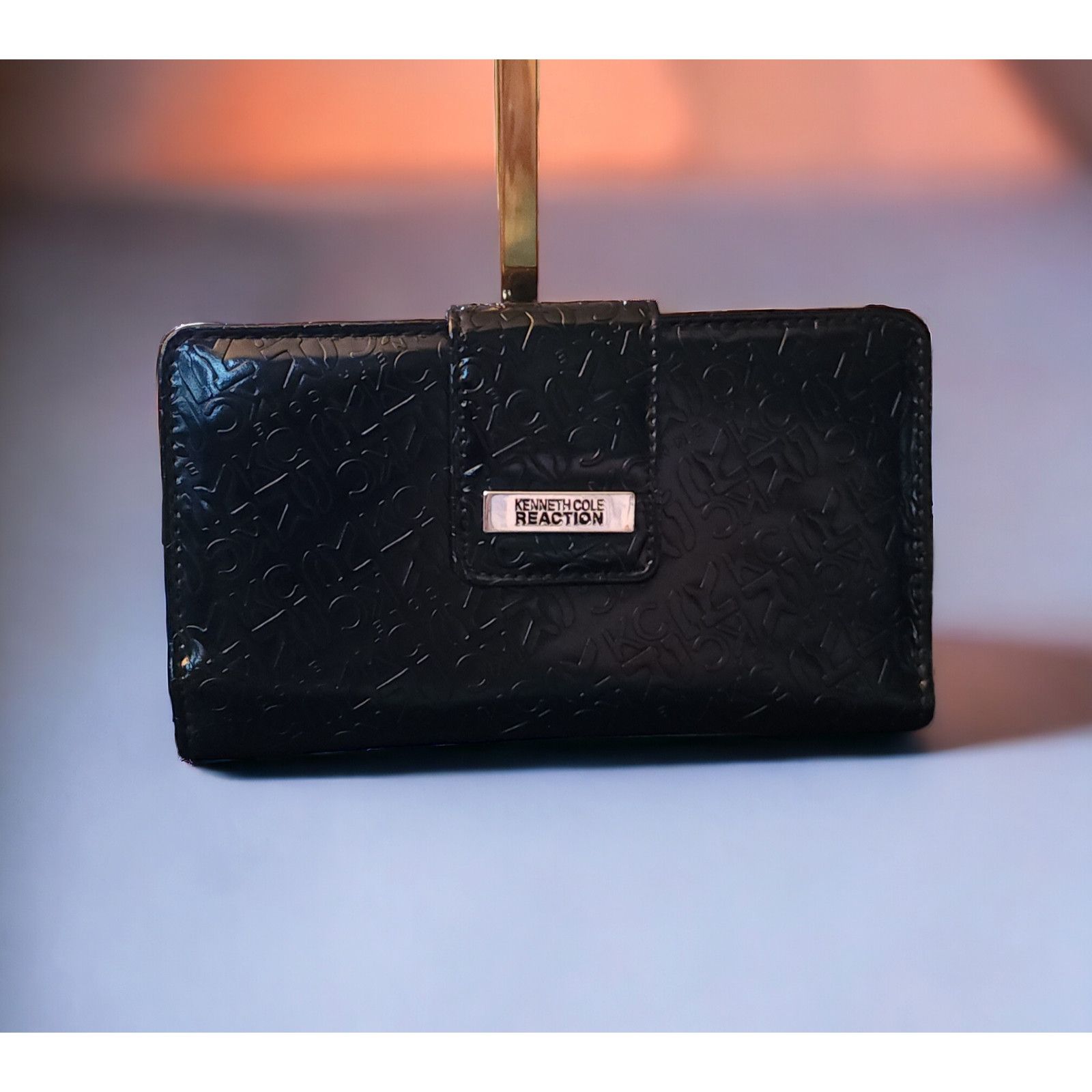Kenneth Cole Kenneth Cole Reaction Black Patent Leather Wallet Size ONE SIZE - 1 Thumbnail
