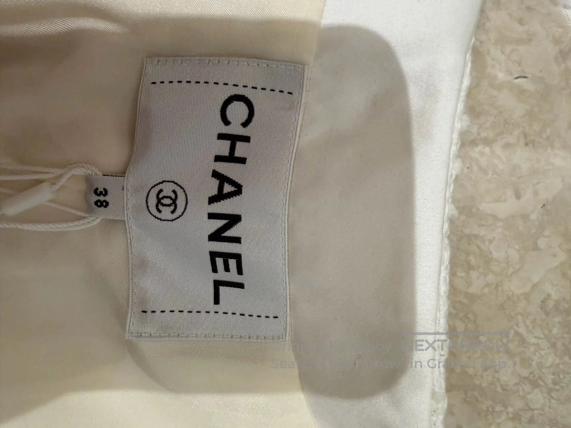 Chanel Chanel 22C Embellished White Jacket. Size US XS / EU 42 / 0 - 3 Thumbnail