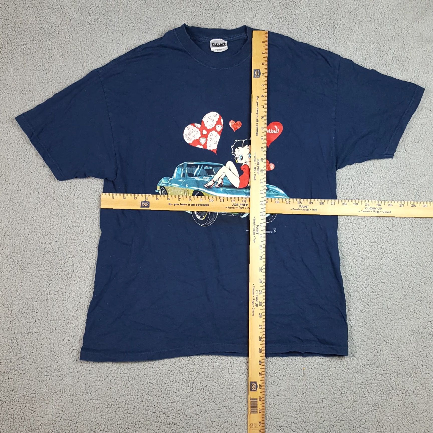 Vintage VINTAGE Bigballsports Betty Boop T-Shirt Men XL Blue 2000s Y2K Cartoon Retro TV Show Size US XL / EU 56 / 4 - 5 Thumbnail