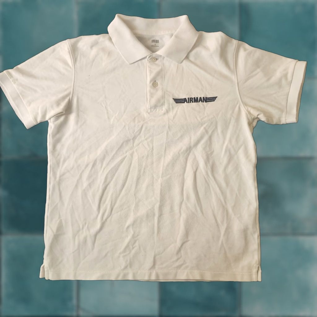 Uniqlo Uniqlo Polo Shirt Mens Small White Embroidered Logo Casual Tee Size US S / EU 44-46 / 1 - 1 Thumbnail