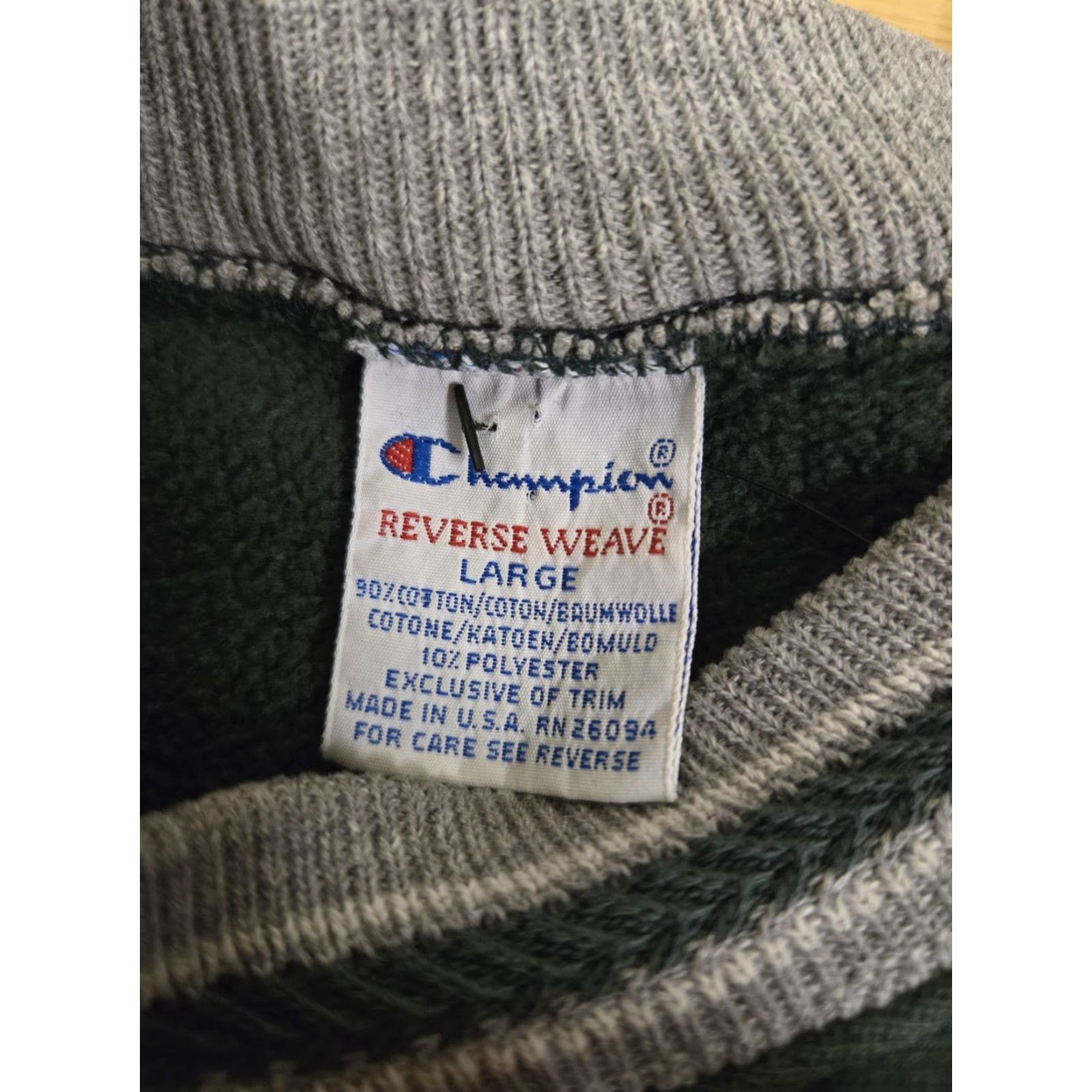 Champion VINTAGE Champion Reverse Weave Sweatshirt Mens Large Green Crewneck Made USA 90s Size US L / EU 52-54 / 3 - 4 Thumbnail