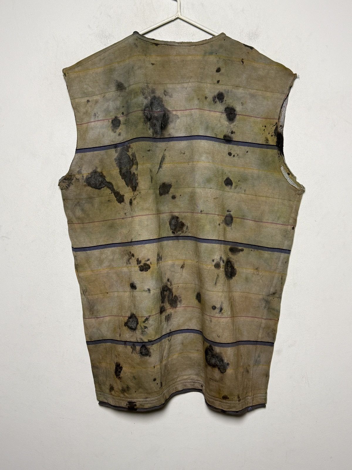Yves Saint Laurent Vintage Yves Saint Laurent grunge painters sleeveless t Size US L / EU 52-54 / 3 - 6 Thumbnail
