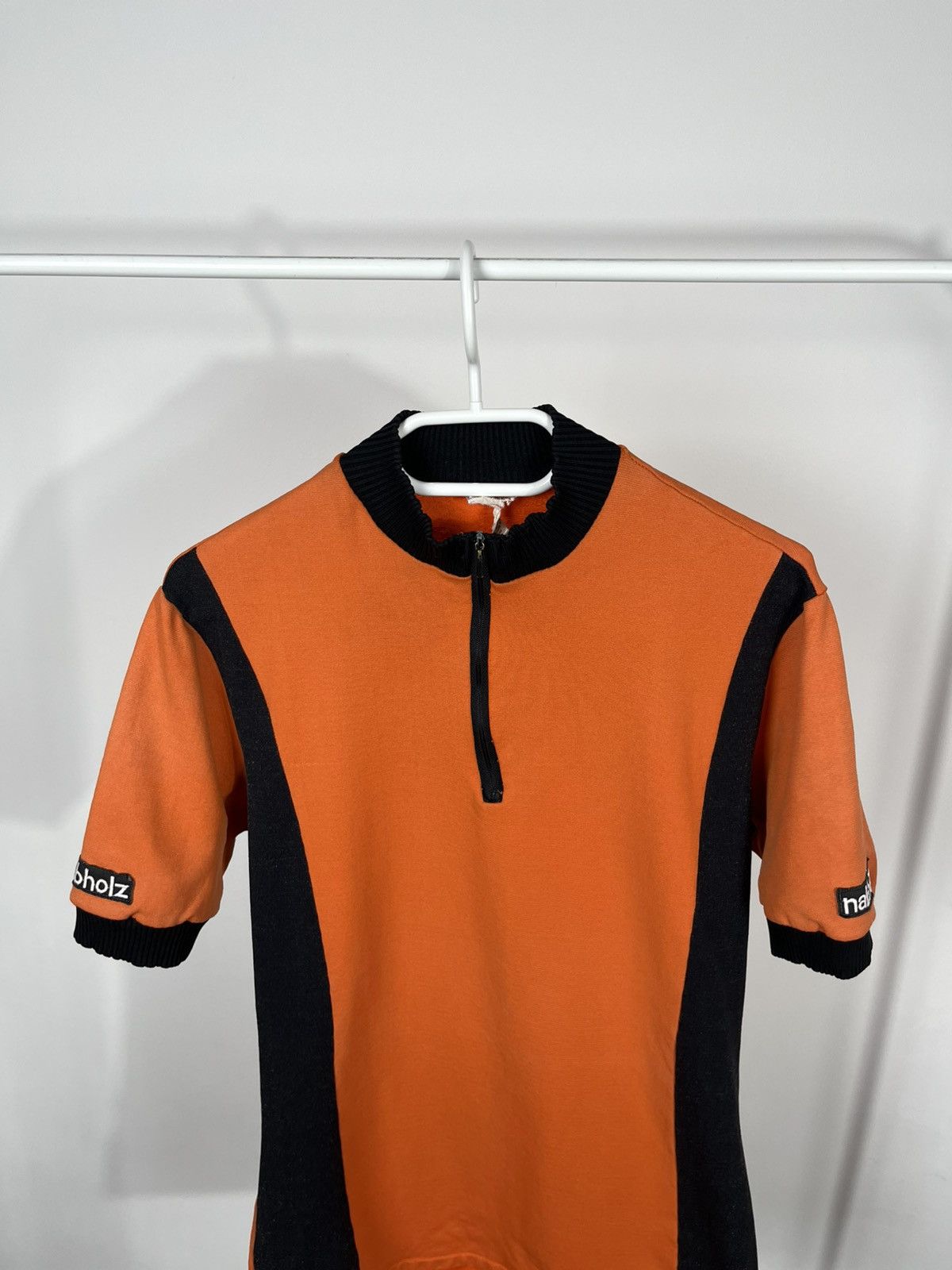 Other Vintage Nabholz Cycling Jersey Orange Black Zip-Up Retro Fit Size US M / EU 48-50 / 2 - 5 Thumbnail