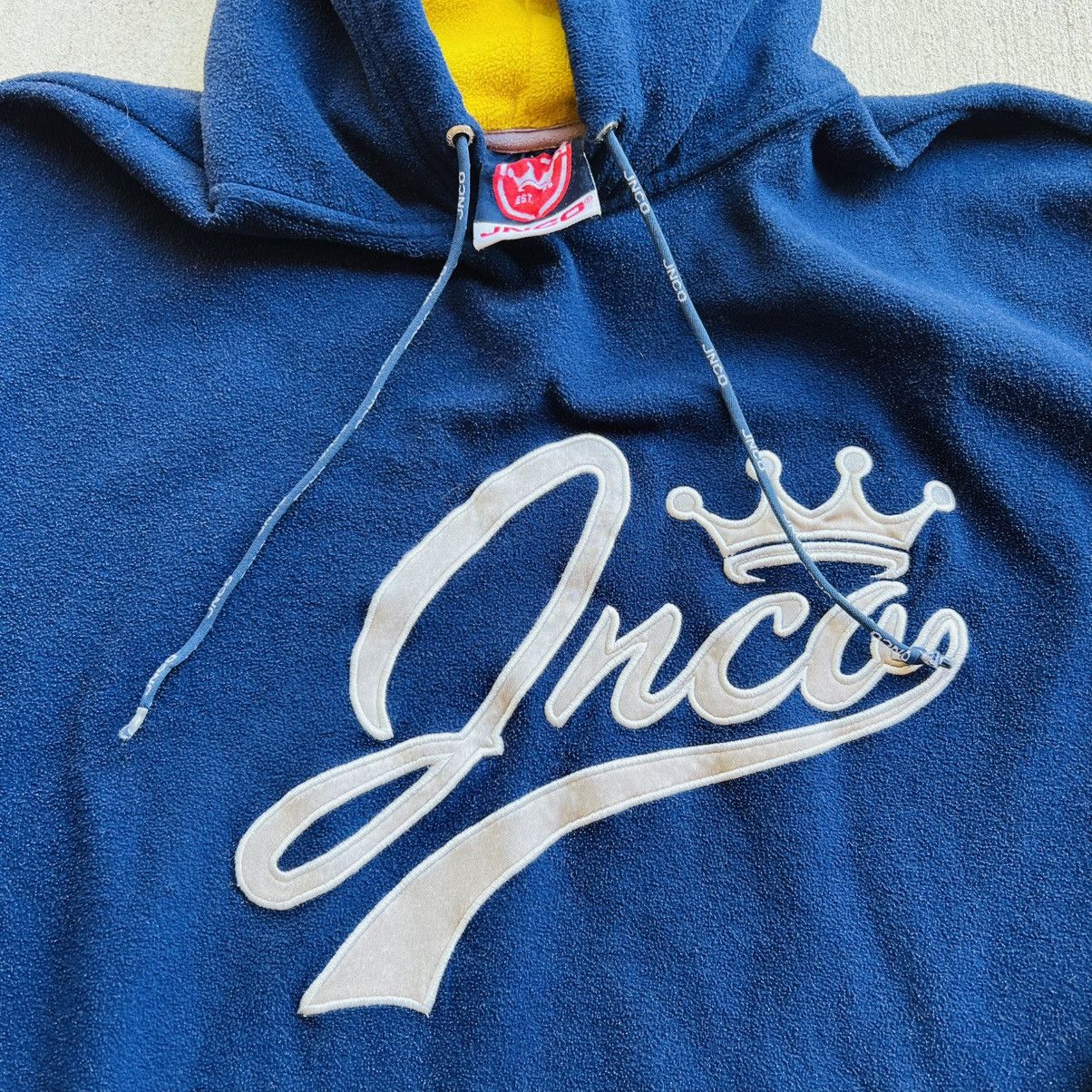 JNCO × Vintage Rare Vintage 90s Navy JNCO Crown Logo Baggy Fleece Size US XL / EU 56 / 4 - 2 Thumbnail