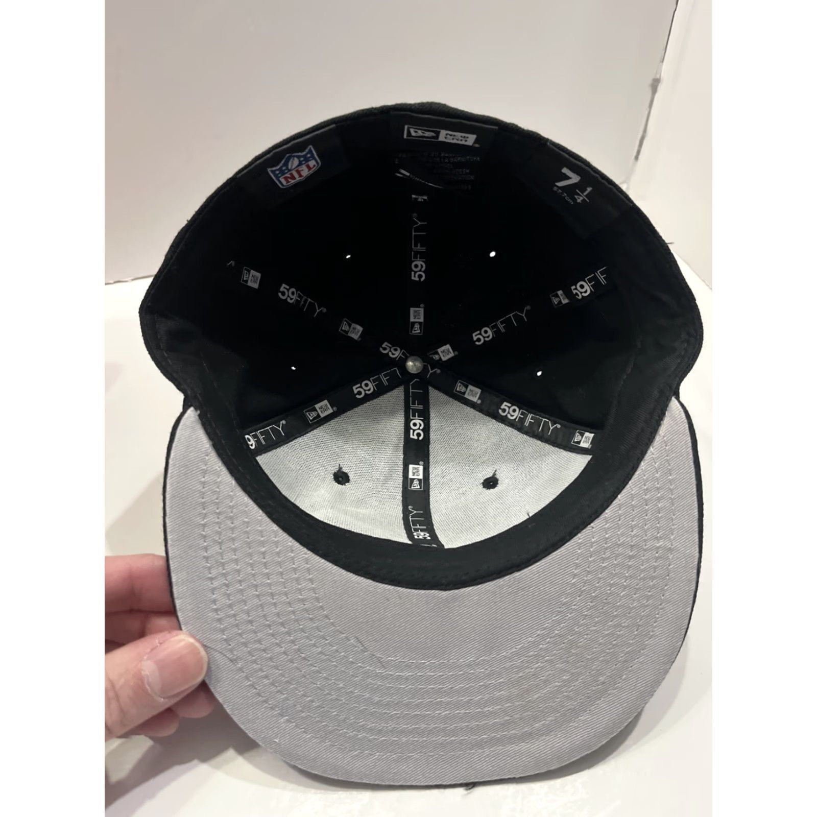 New Era Jacksonville Jaguars NFL New Era 59FIFTY Fitted 7 1/4 Baseball Cap Black Men 7 1/4 Size ONE SIZE - 5 Thumbnail
