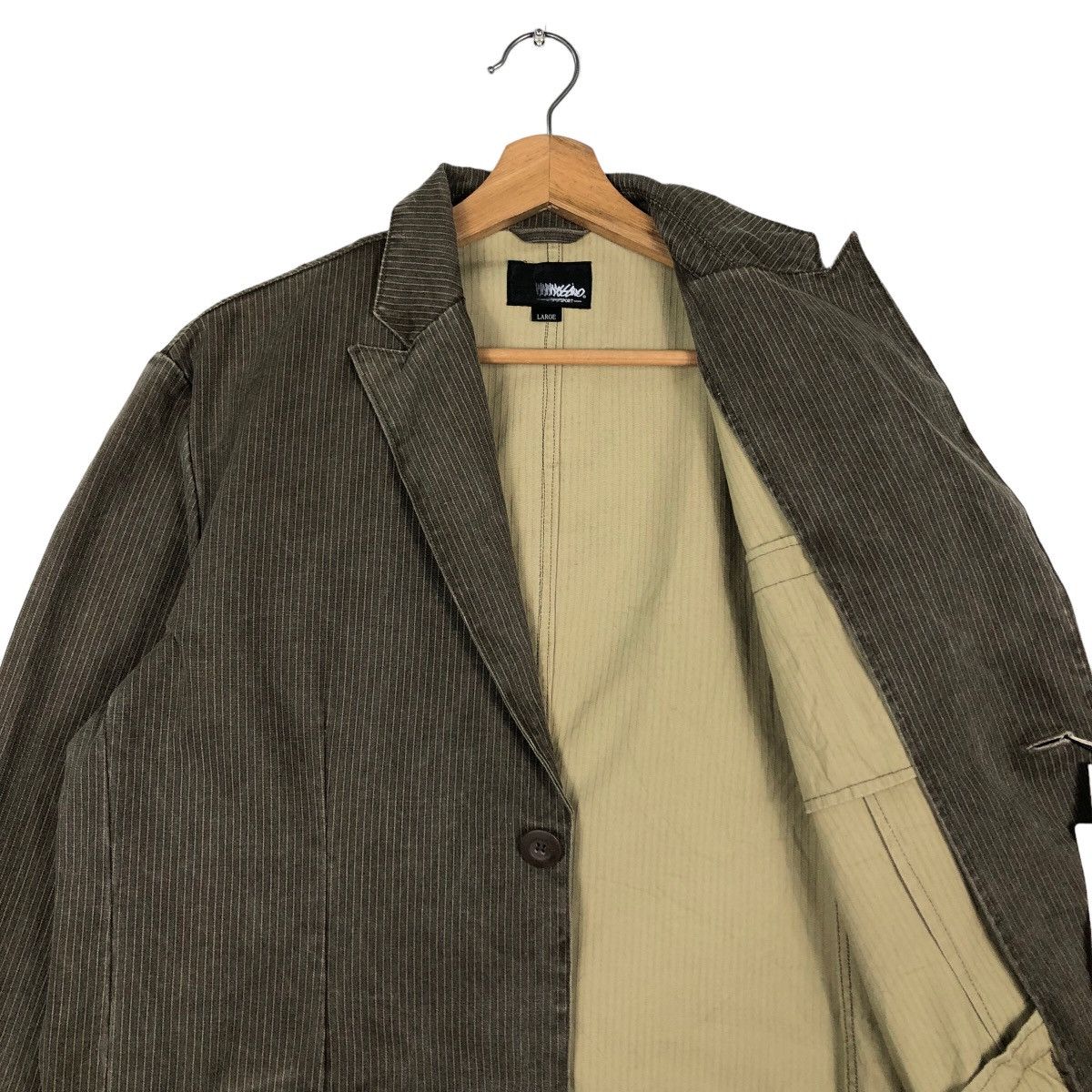 Issey Miyake 🔥Vintage Chore Hickory Work Jacket Mossimo Pigment Size US L / EU 52-54 / 3 - 12 Thumbnail