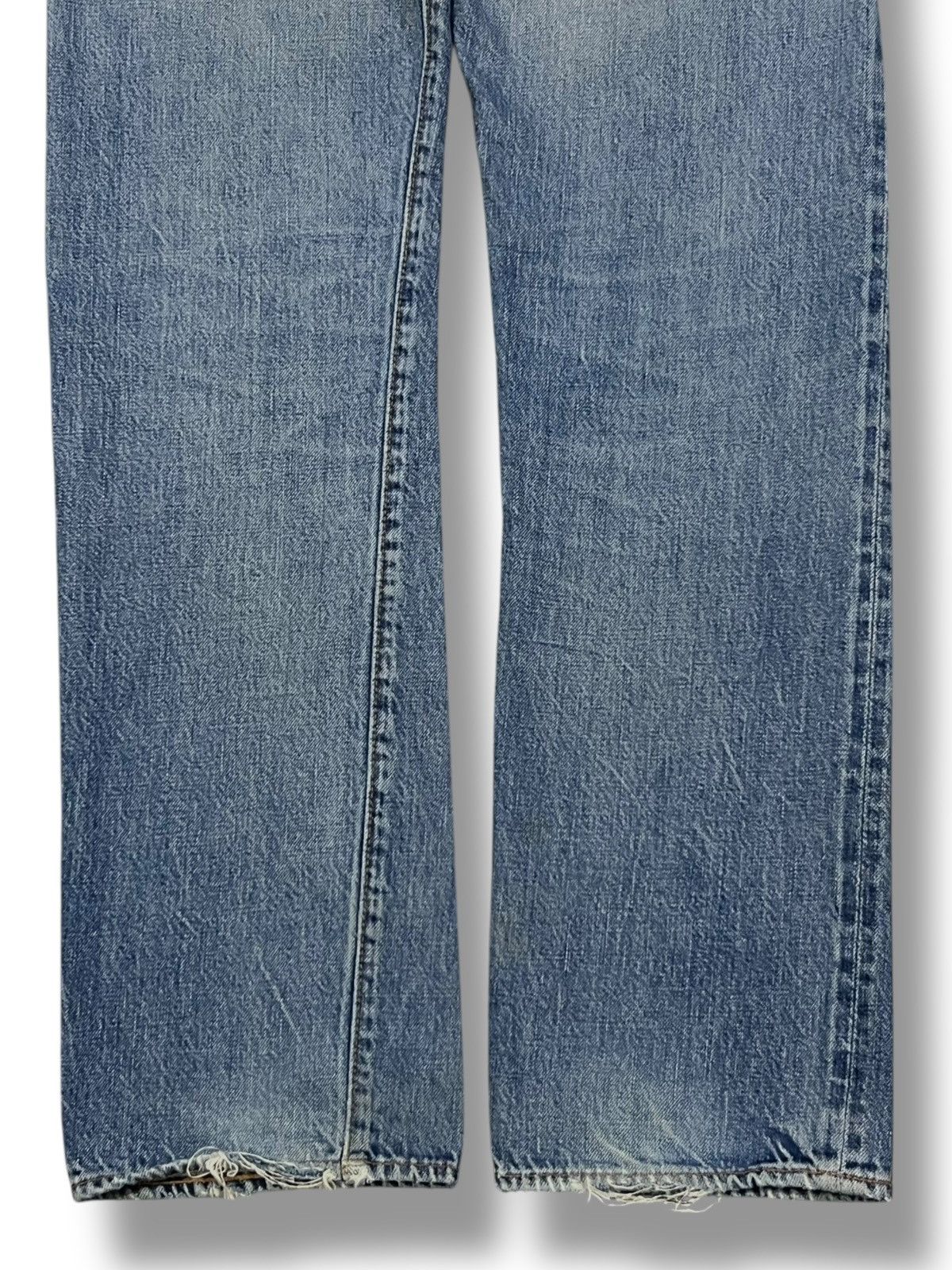 Denime Vintage 90s Sewing Chop O’alls Selvedge Denim Japan Size US 29 - 7 Thumbnail