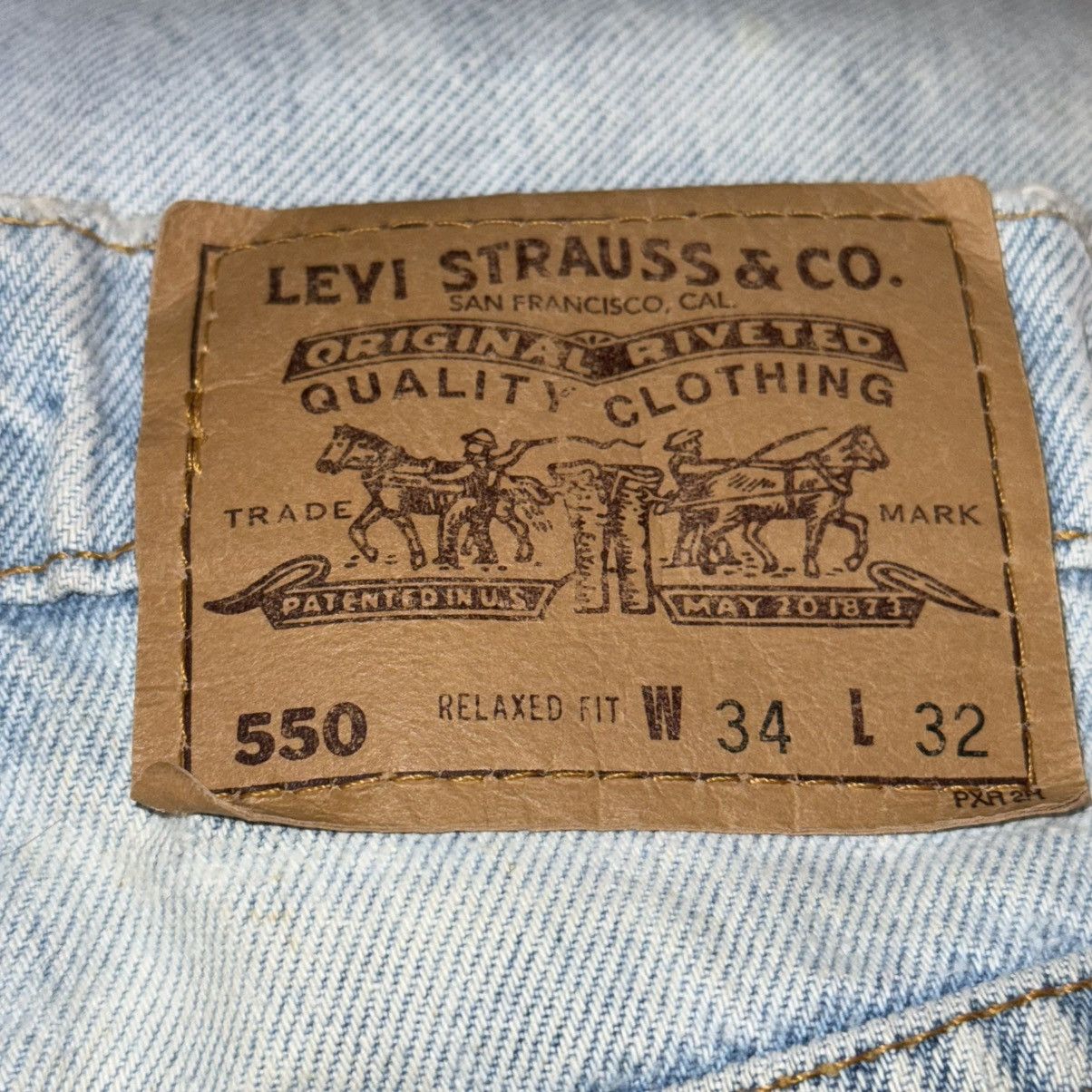 Levi's Vintage Clothing Vintage USA Levi's 550 Relaxed fit orange tab jeans 34/32 Size US 34 / EU 50 - 10 Thumbnail