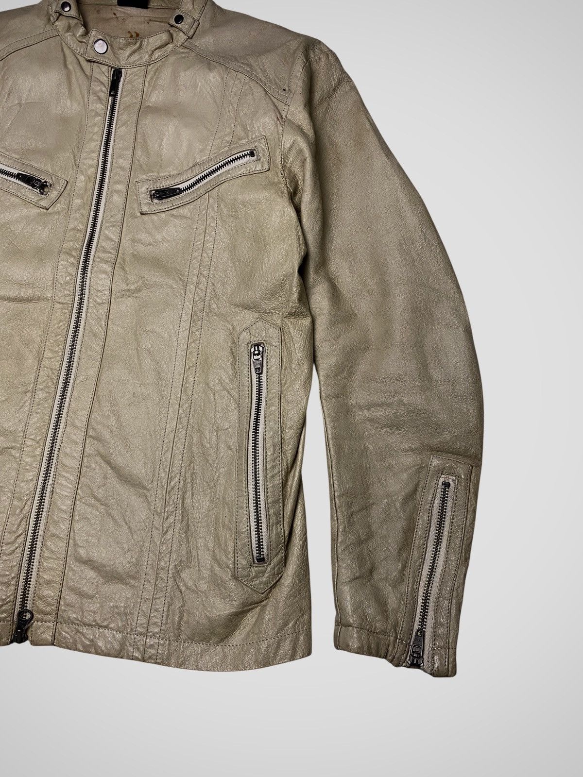 Isamu Katayama Backlash Jackrose Pig Leather Biker Jacket Size US M / EU 48-50 / 2 - 3 Thumbnail