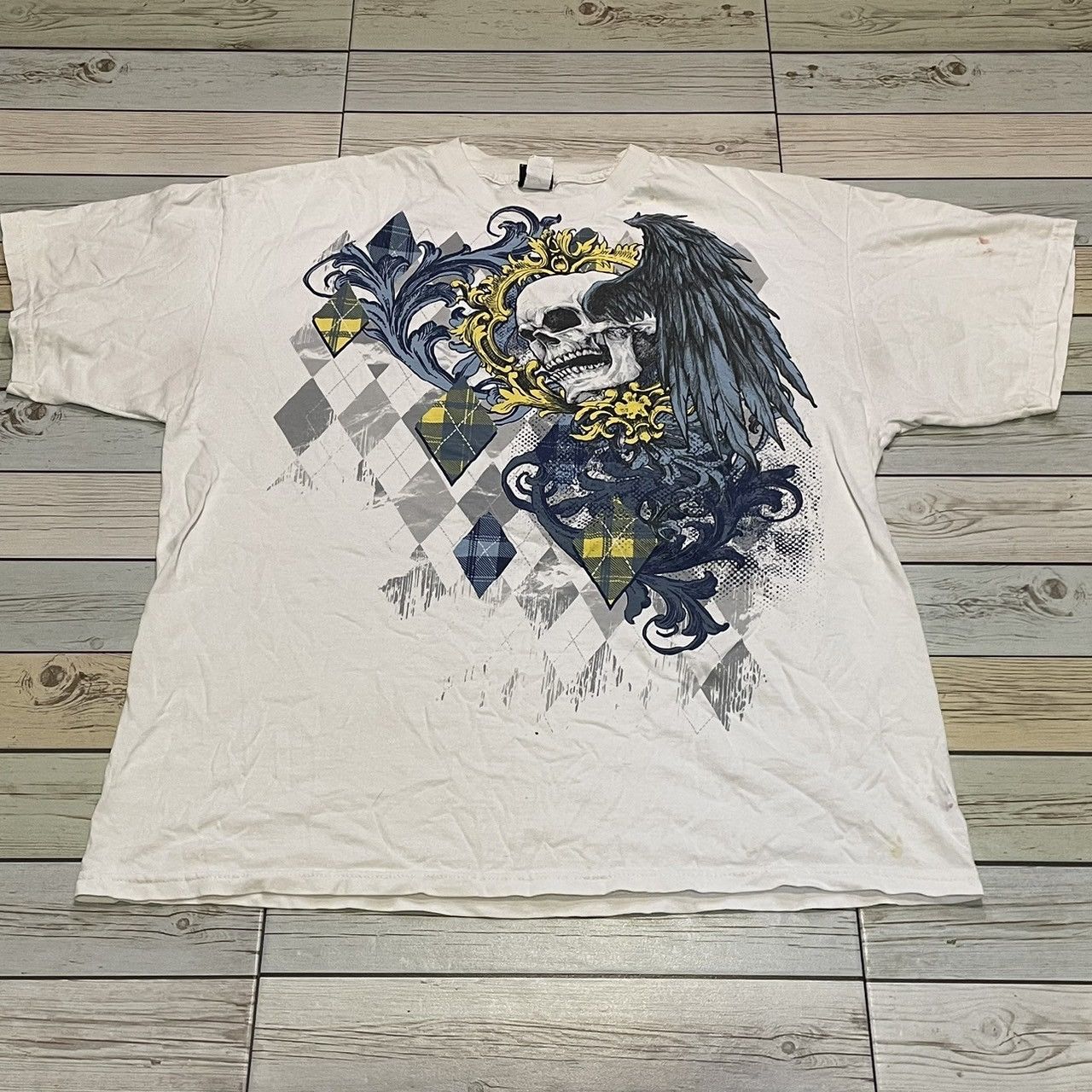 Affliction × Southpole × Tapout Rare Wings Cross Tee Y2K Affliction Style Size US XL / EU 56 / 4 - 1 Thumbnail