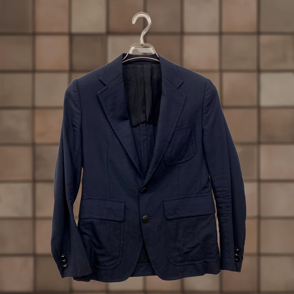Vintage SCYEBASICS Tailored jacket Blazer Men Navy M Size 40R - 1 Thumbnail