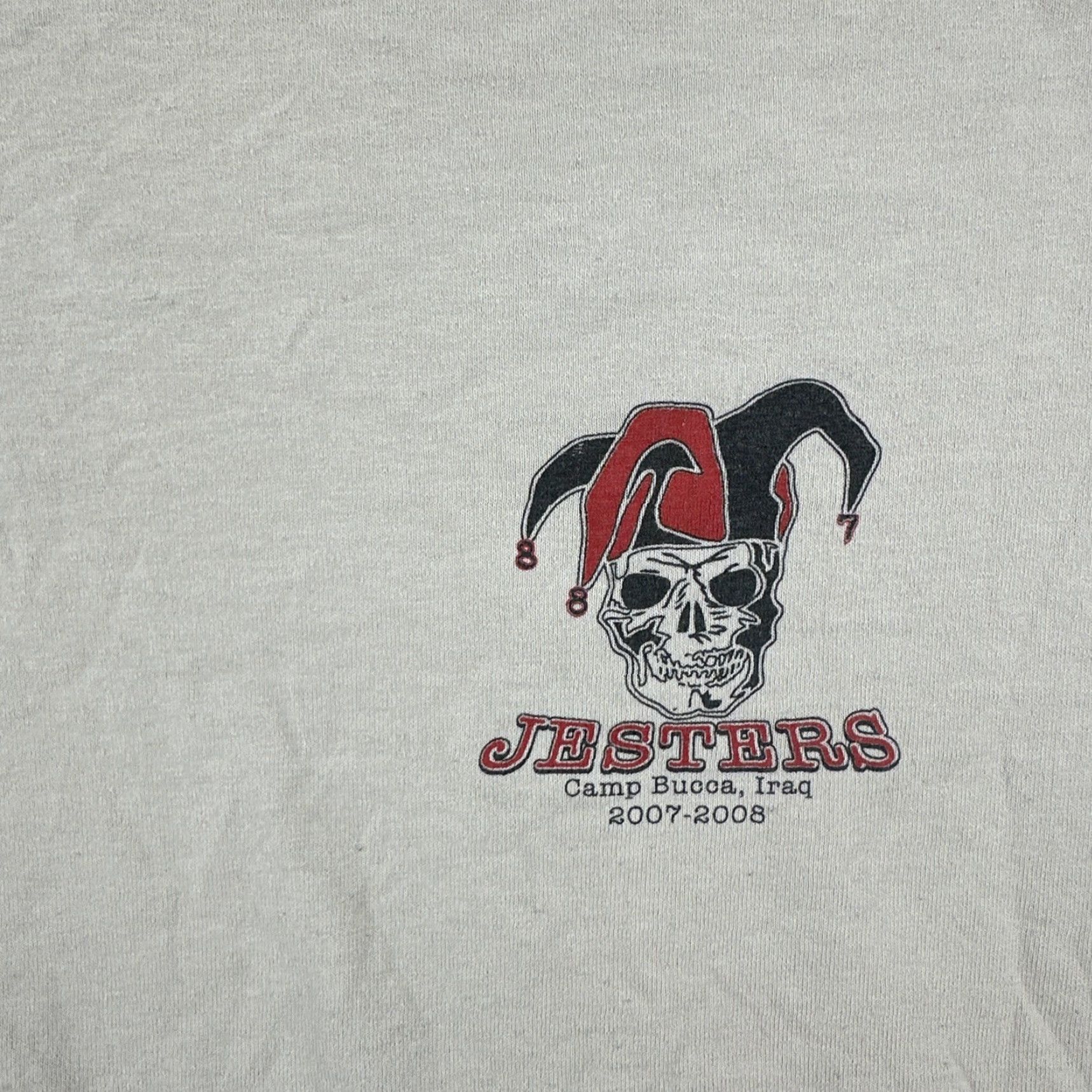 Jerzees VINTAGE Jerzees T-Shirt Beige Crew Neck Short Sleeve Military 2007-2008 JERZEES Mens Large Beige T Shirt U.S. Military Size US L / EU 52-54 / 3 - 6 Thumbnail