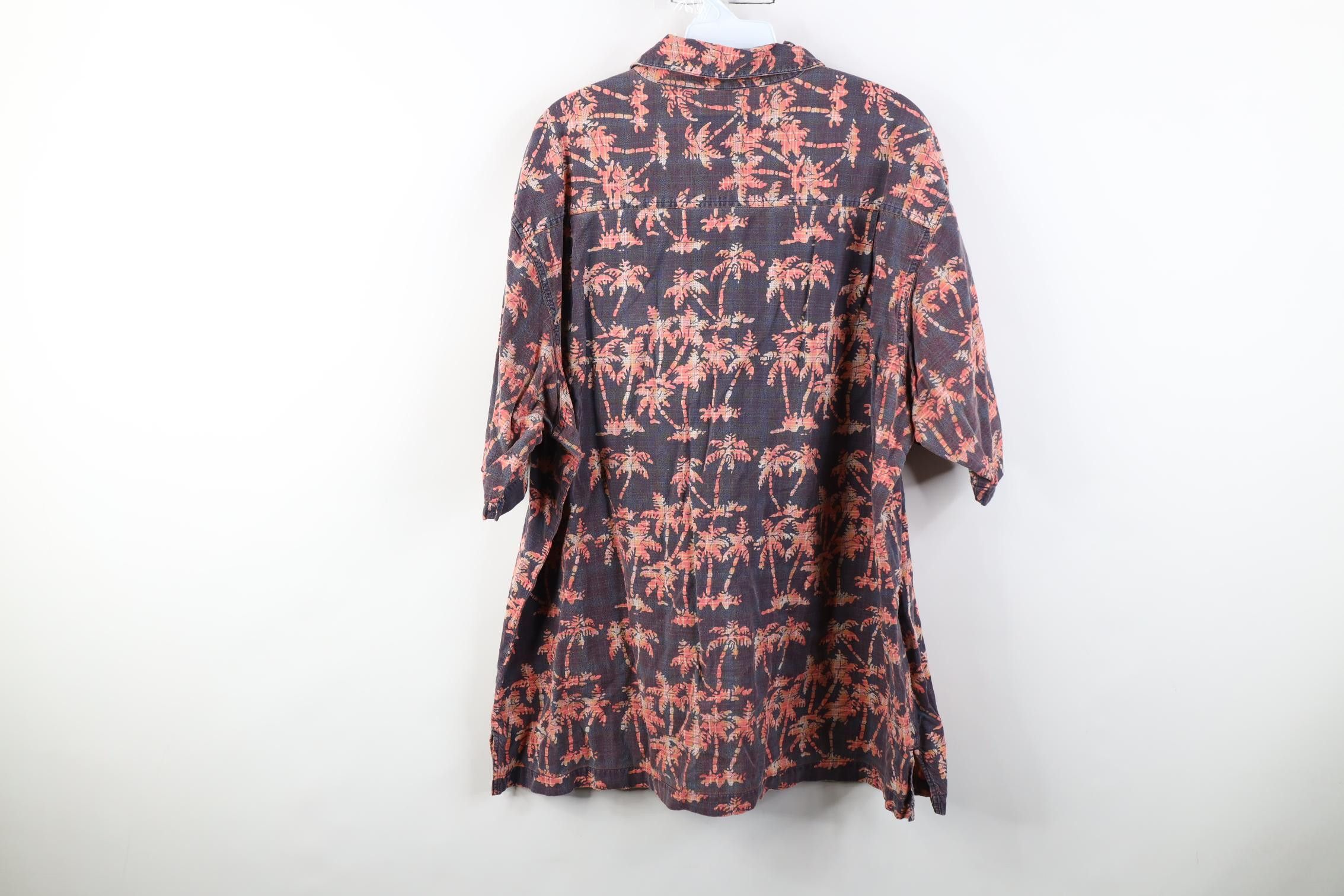 Woolrich Woolen Mills Vintage 90s Woolrich Tree Beach Luau Hawaiian Button Shirt Size US XL / EU 56 / 4 - 12 Thumbnail