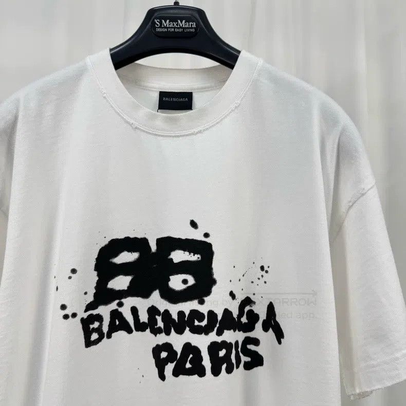Balenciaga Balenciaga Graffiti Letter Printed Short Sleeve T-Shirt Size US M / EU 48-50 / 2 - 3 Thumbnail