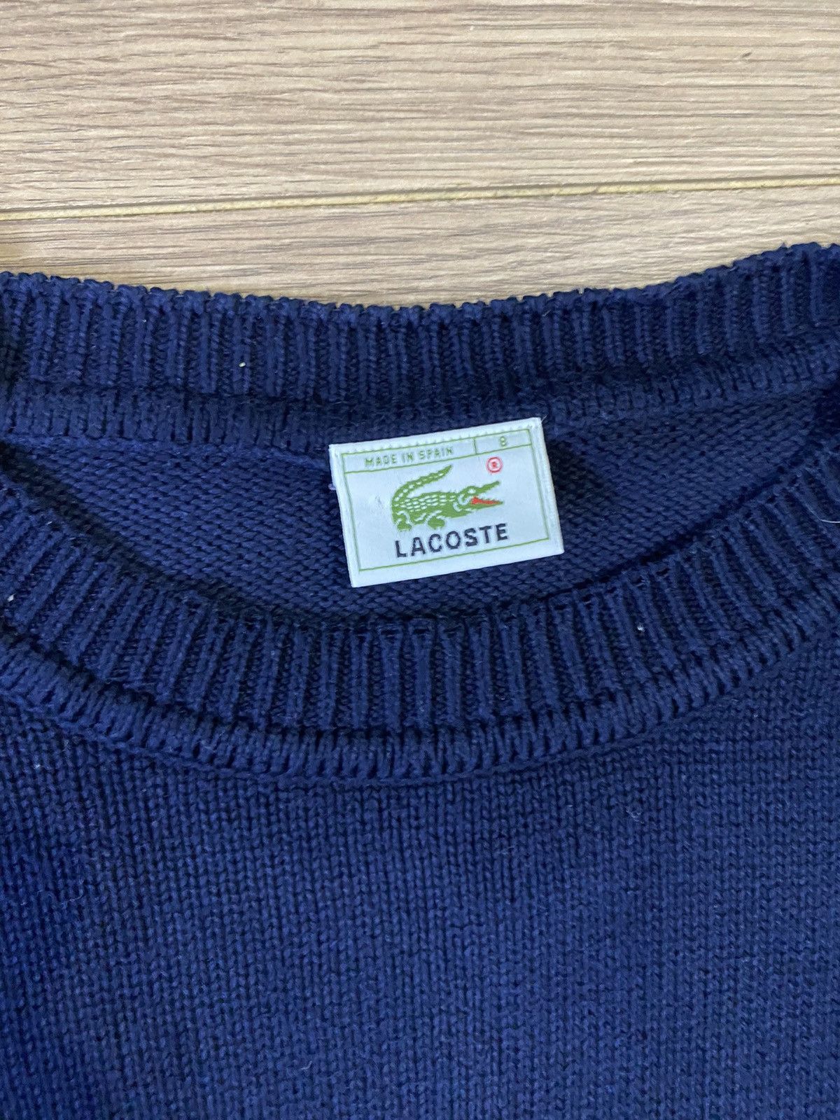 Lacoste × Vintage Vintage Lacoste Striped Knit Sweater Size 8 Size US XXL / EU 58 / 5 - 6 Thumbnail
