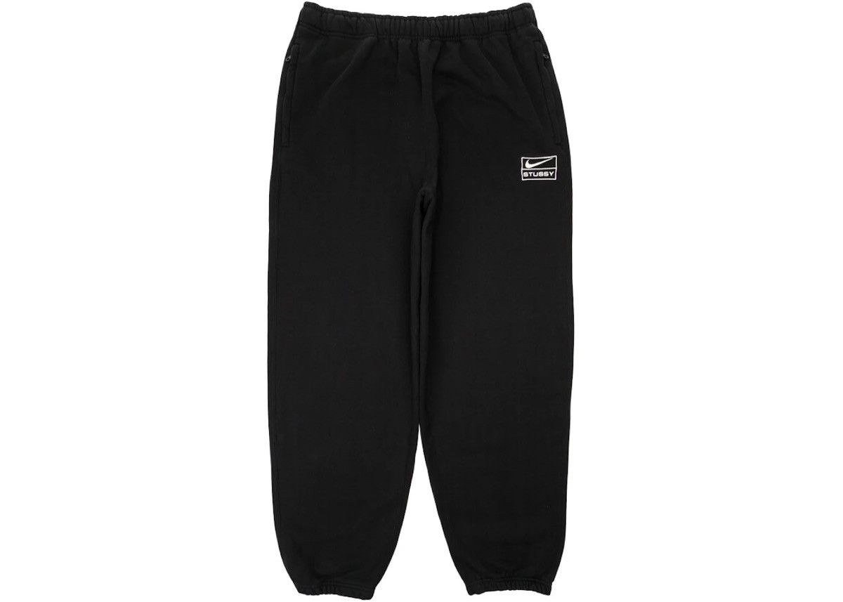 Image of Nike Nrg Stussy Black Sweatpants, Men's (Size 36)