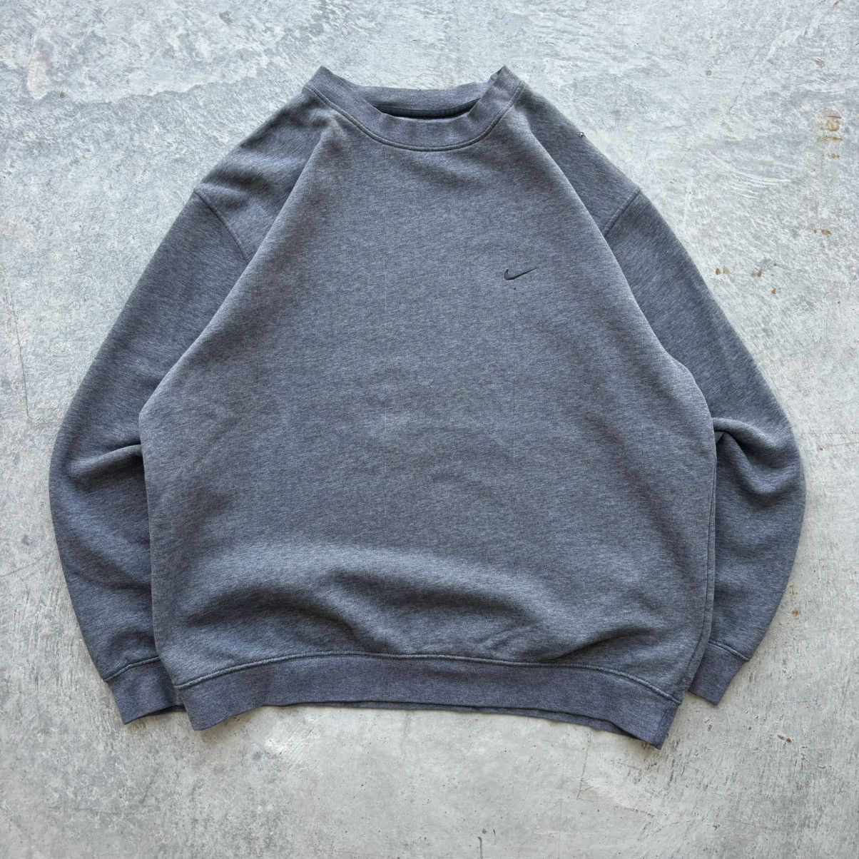 Vintage 90s Nike Embroidered Check Essential Crewneck