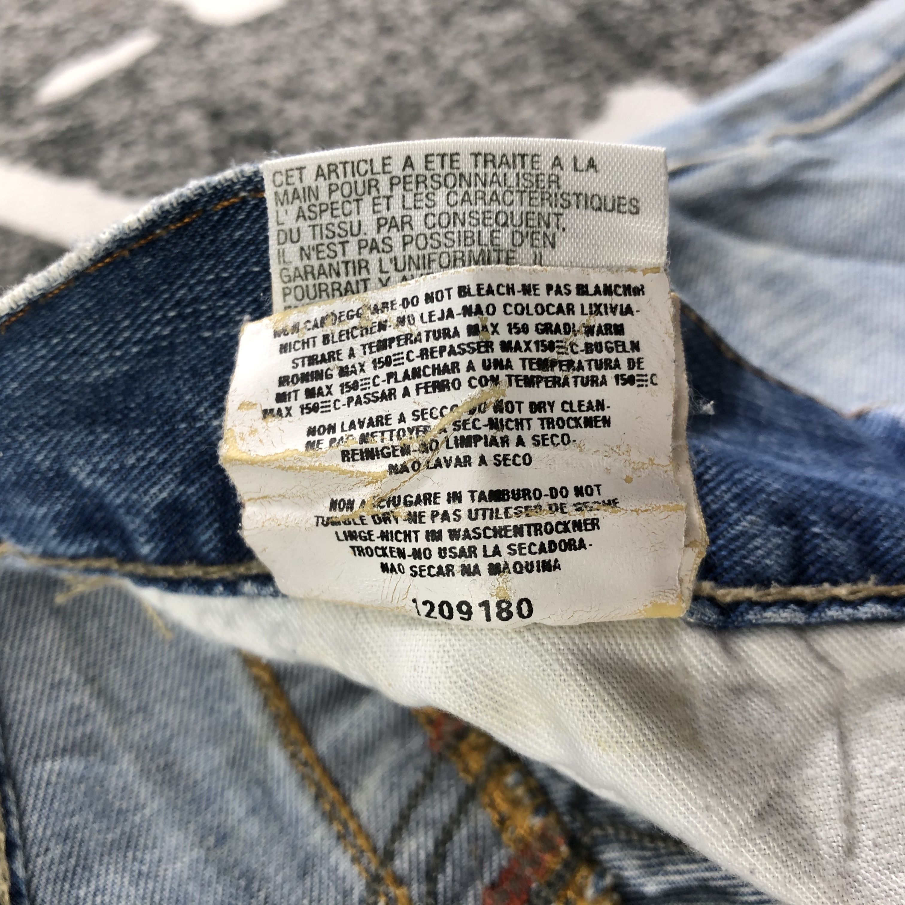 Replay Reply Jeans Patchwork Medium Wash Denim KJ1733 Size US 31 - 13 Thumbnail