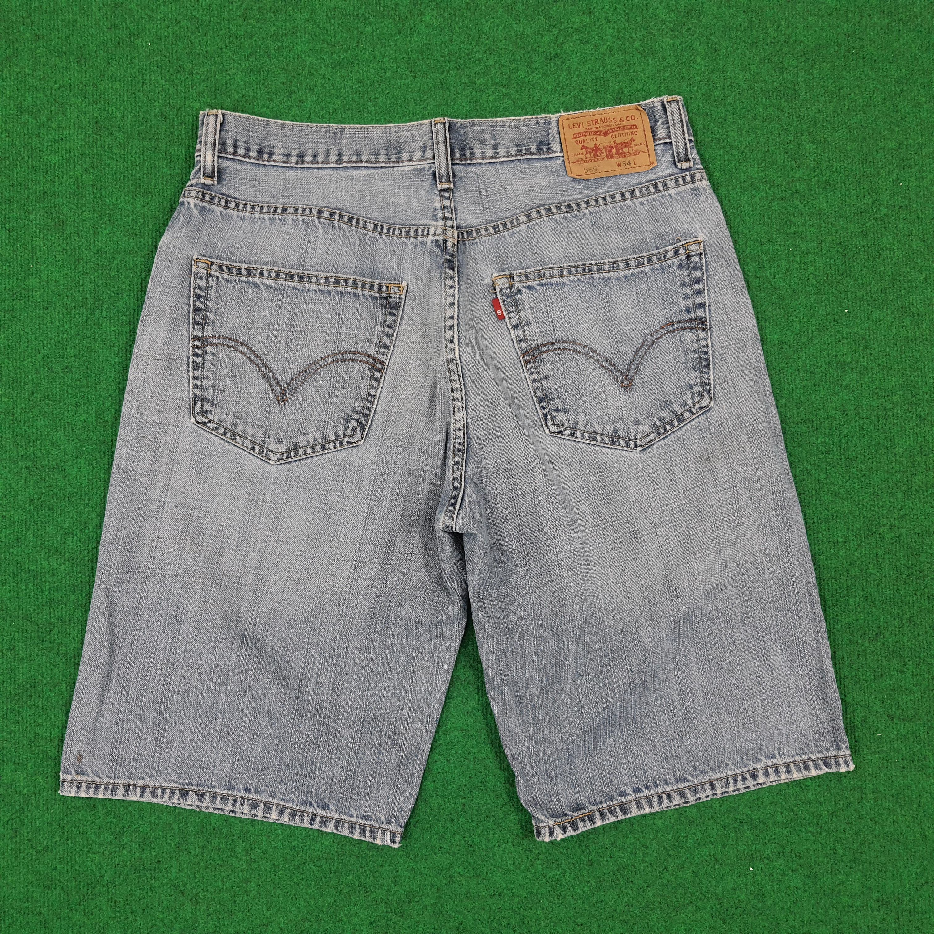 Levi's × Vintage Vintage Levi's 569 Loose Straigh America Short Denim Size US 34 / EU 50 - 4 Thumbnail