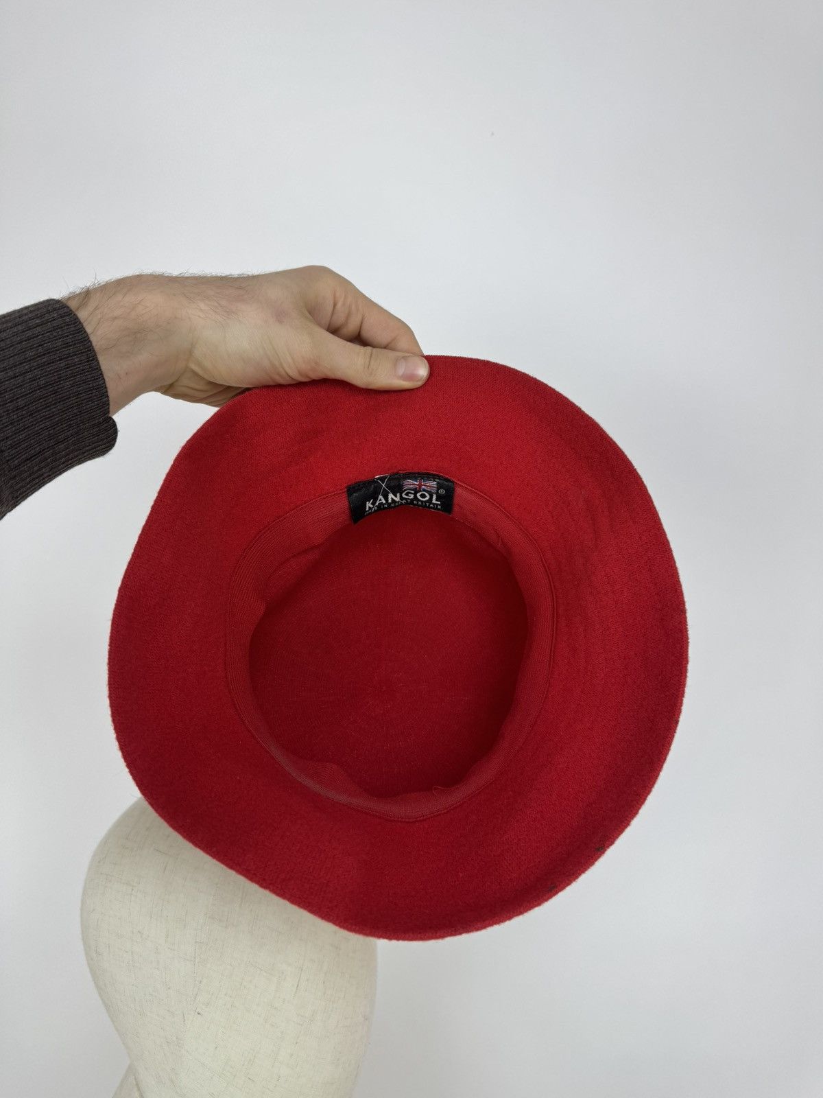 Kangol Vintage kangol wool Bucket Hat red Bermuda Casual Panama hat Size ONE SIZE - 7 Thumbnail