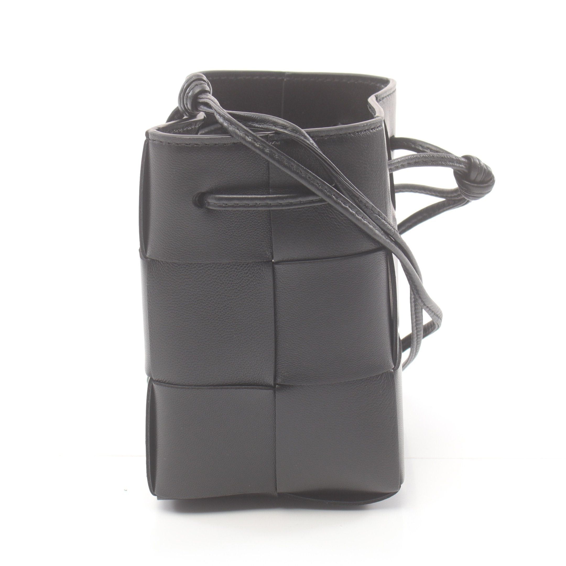 Bottega Veneta Bottega Veneta Cassette Mini Crossbody Bag Shoulder Leather Black Size ONE SIZE - 1 Thumbnail