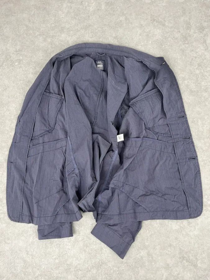 Marithe + Francois Girbaud AW2008 Marithé + François Girbaud Navy Light Striped Classy Blazer Jacket Size 46R - 8 Thumbnail