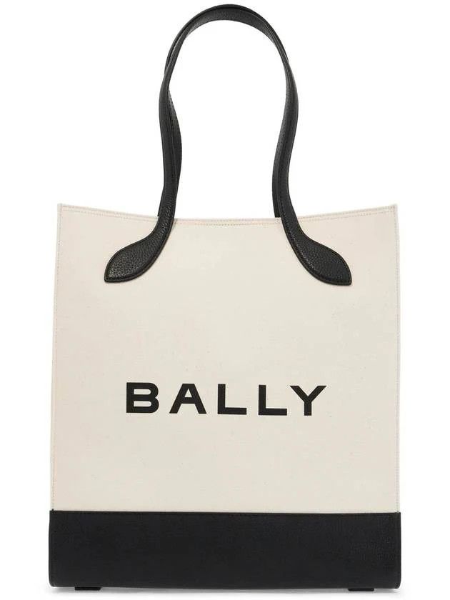 Bally o1s22i1n0225 Size: OS / Bar Keep on Tote Bag Natrual/Black Size ONE SIZE - 1 Thumbnail